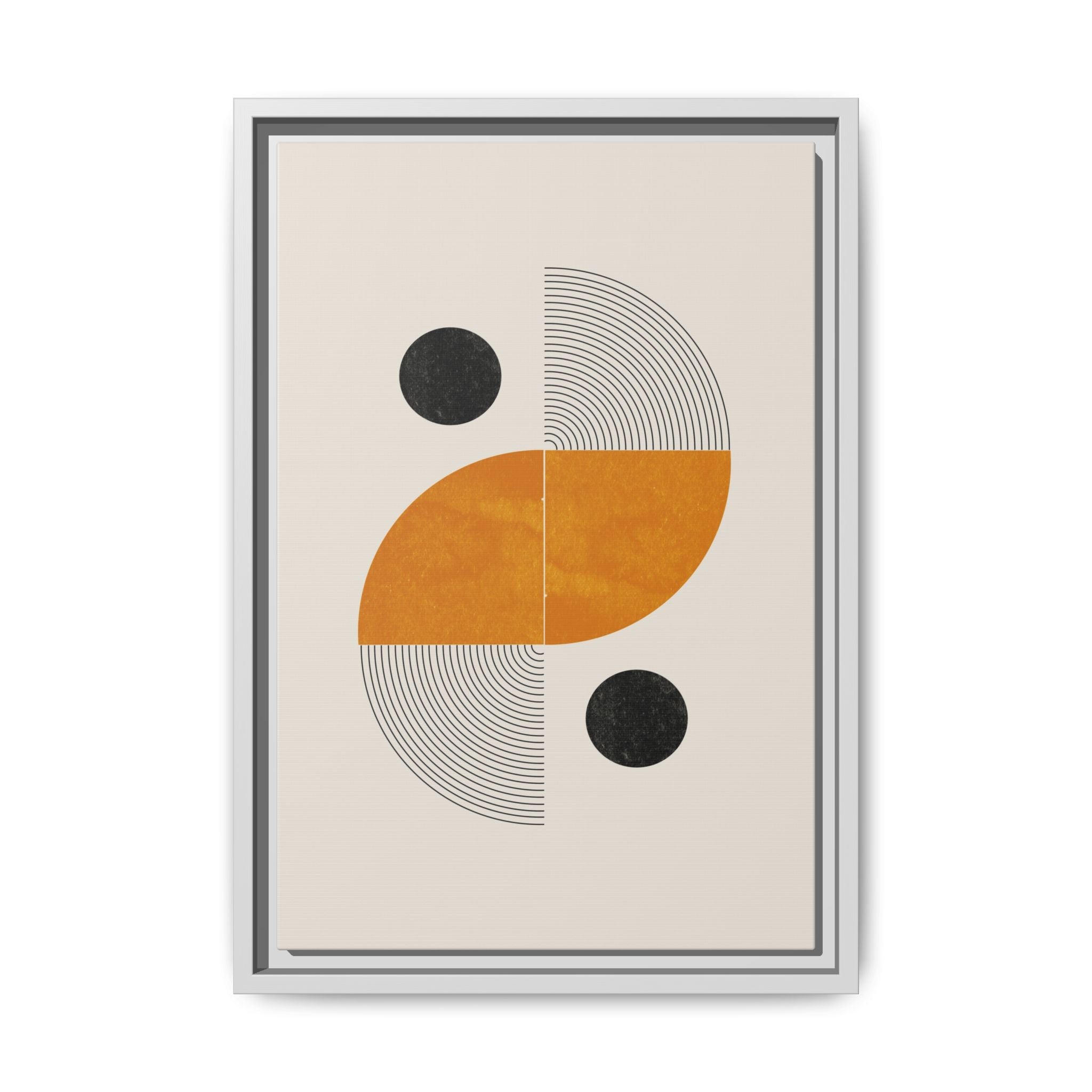 Amber Orbit Balance - Framed