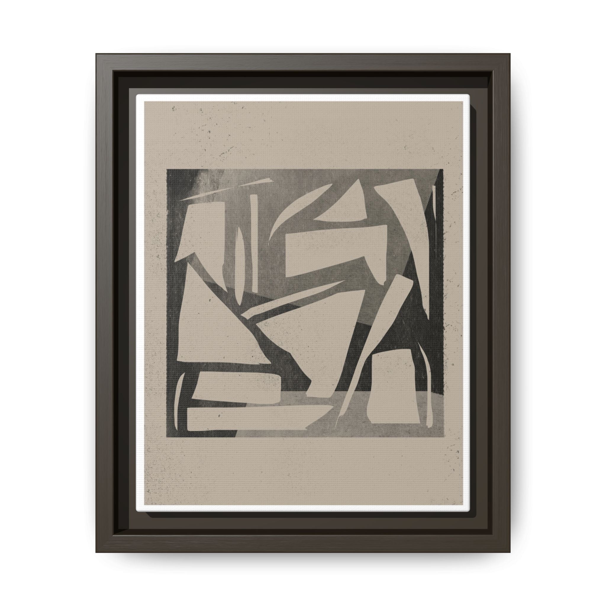Shadow Fragment Rhythm Study - Framed