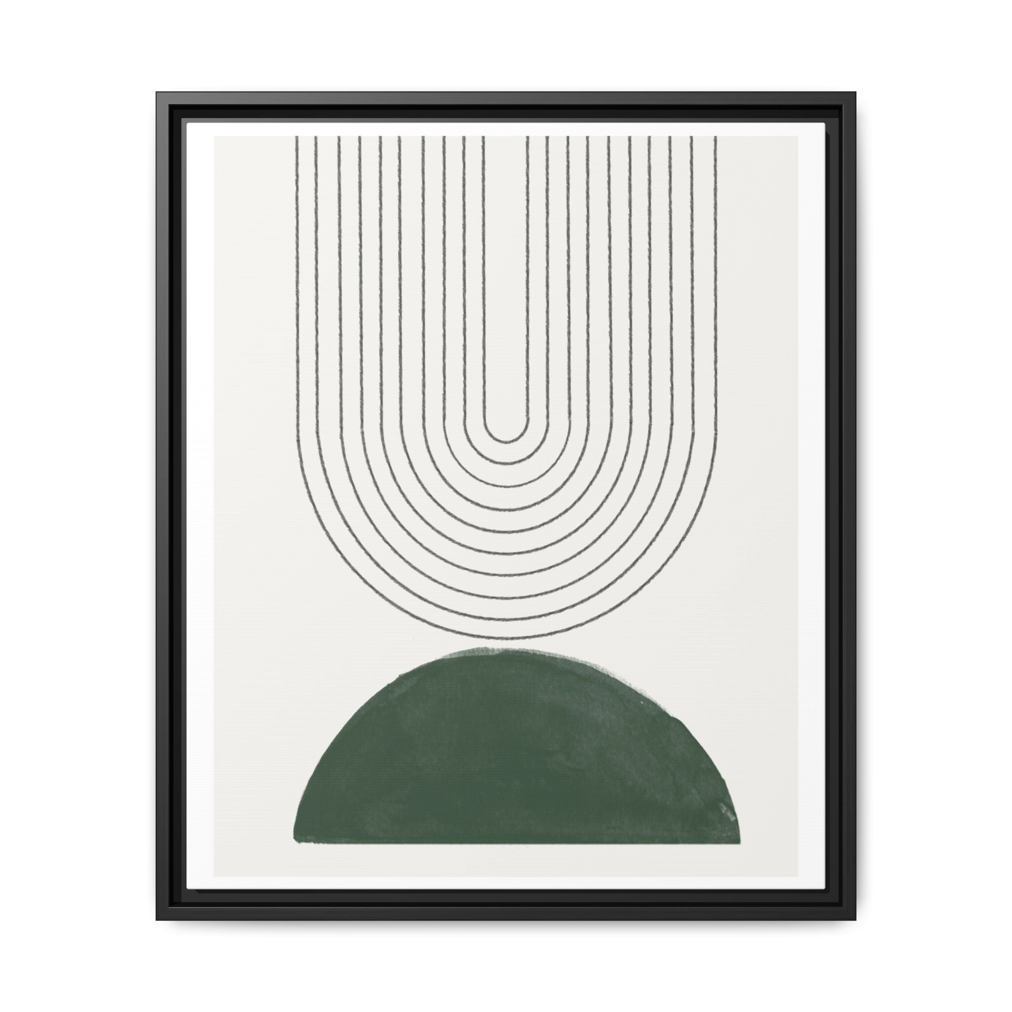 Emerald Echo Pathways - Framed