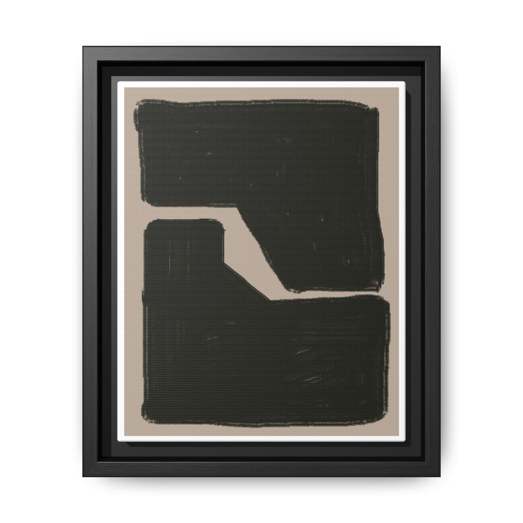 Midnight Geometry Passage - Framed