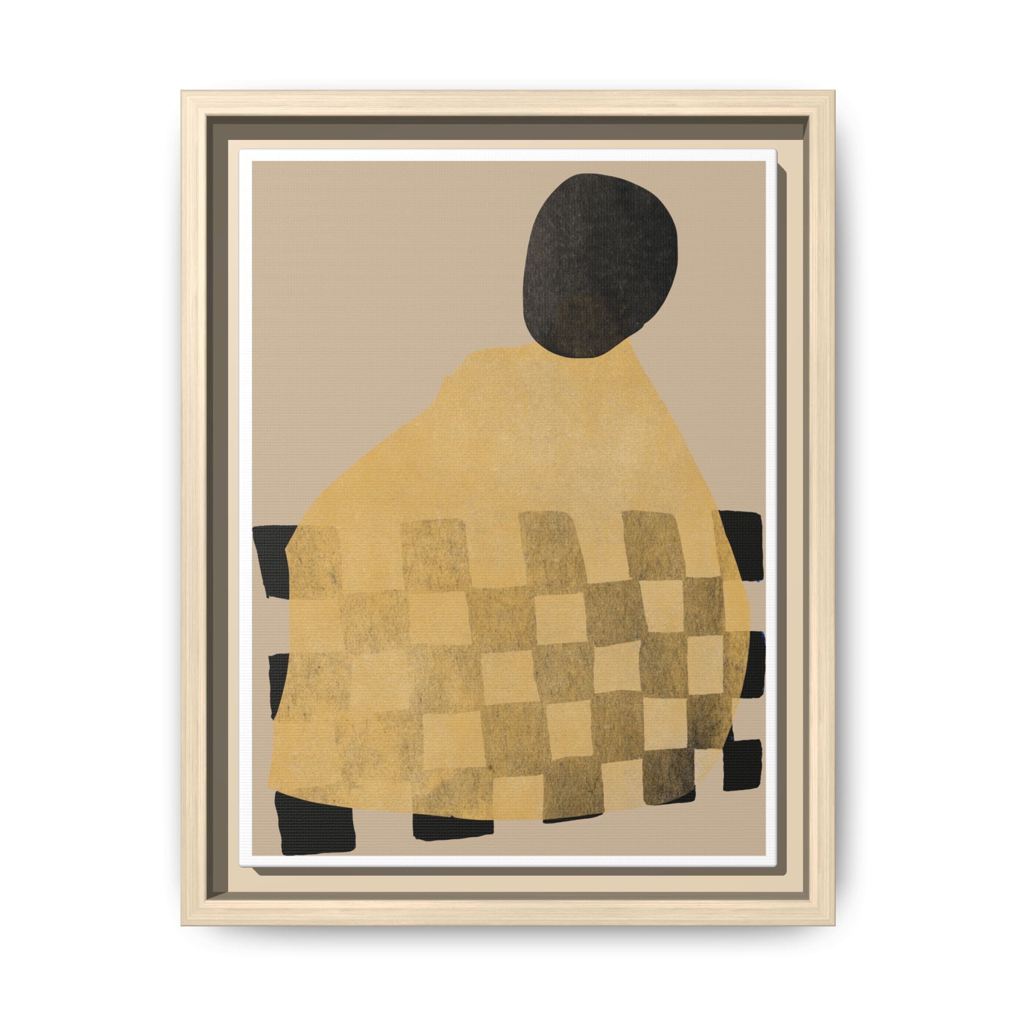 Golden Hearth Pattern Drift - Framed