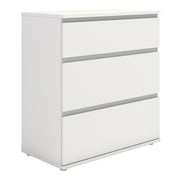 Nova Chest of 3 Drawers in White