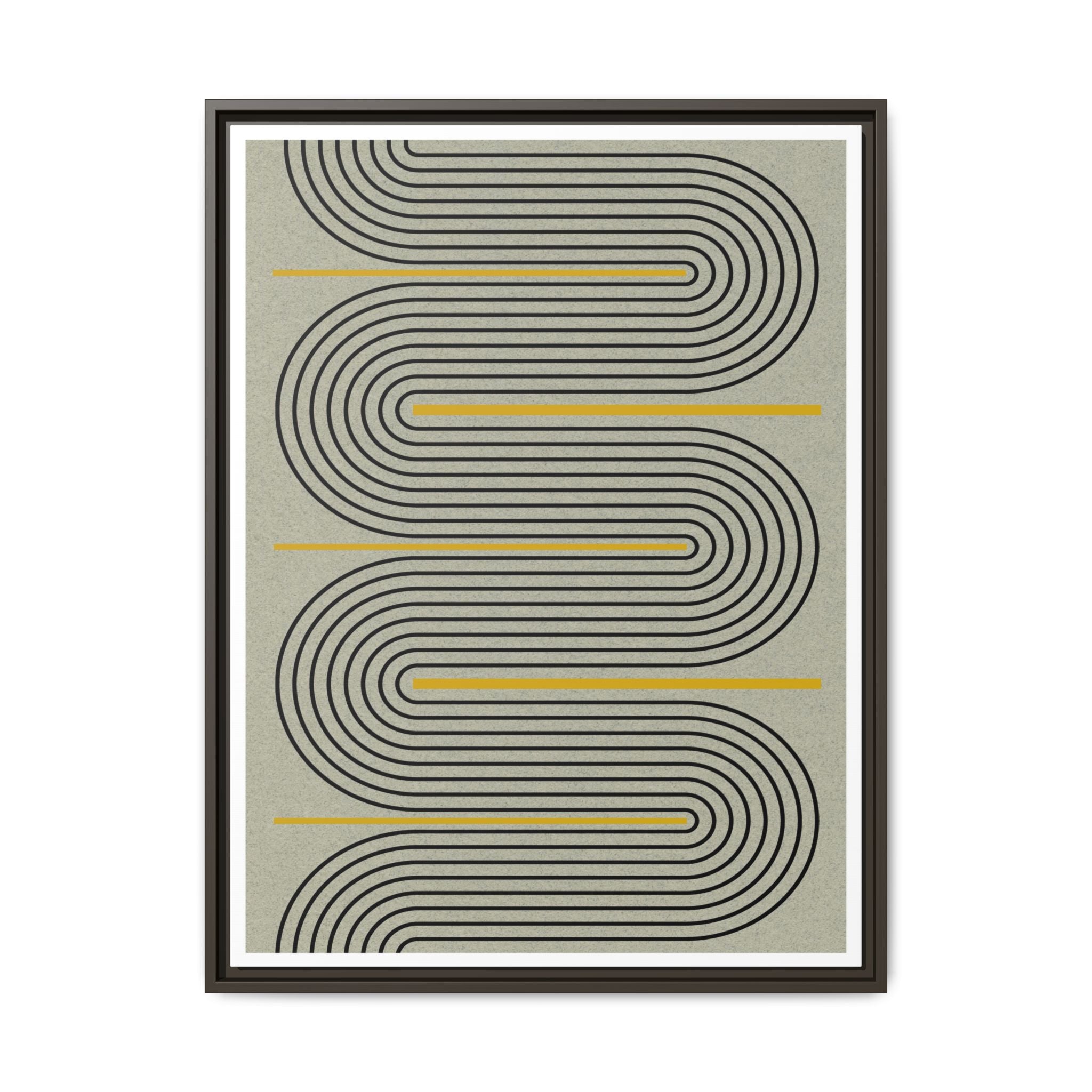 Golden Current Geometry - Framed