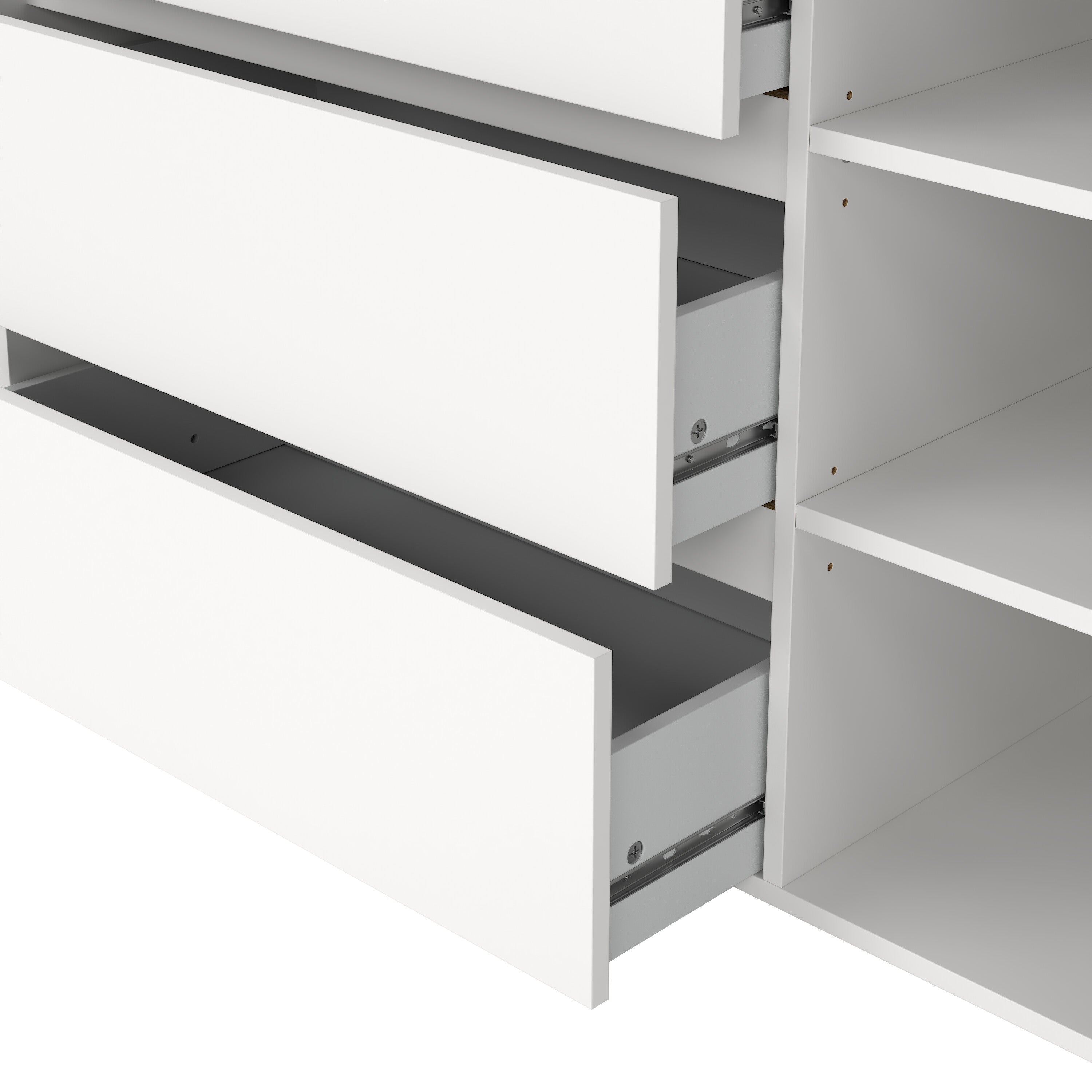 Next Sideboard with 1 door and 3 drawers White