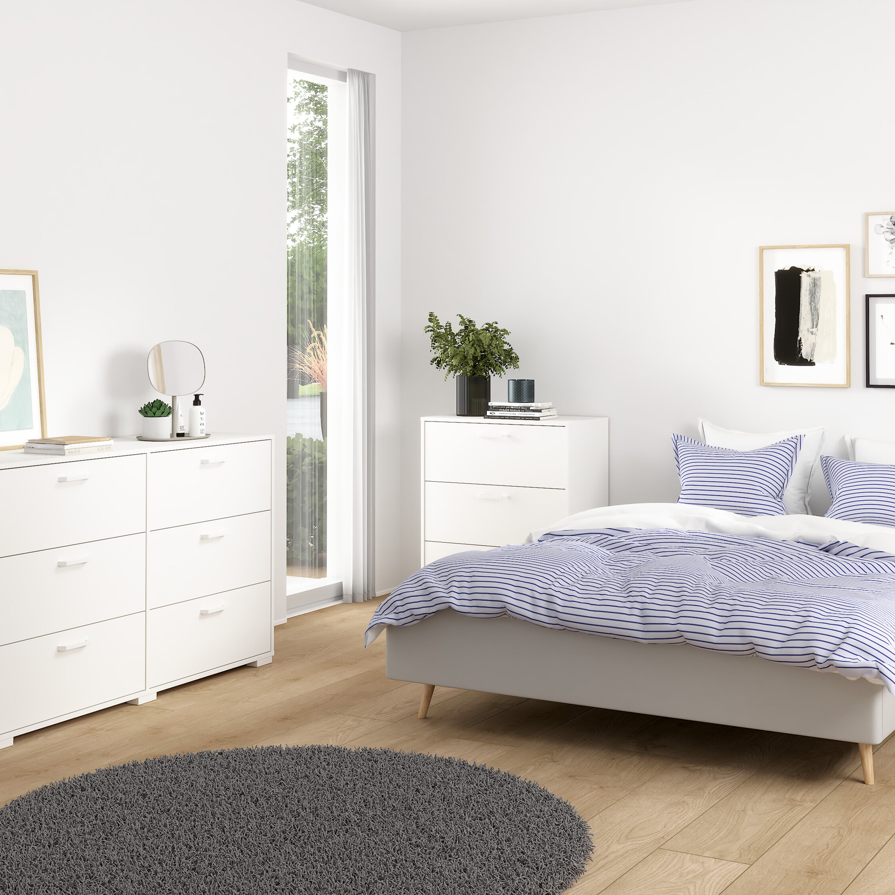 Sofia Chest 3 drawers White