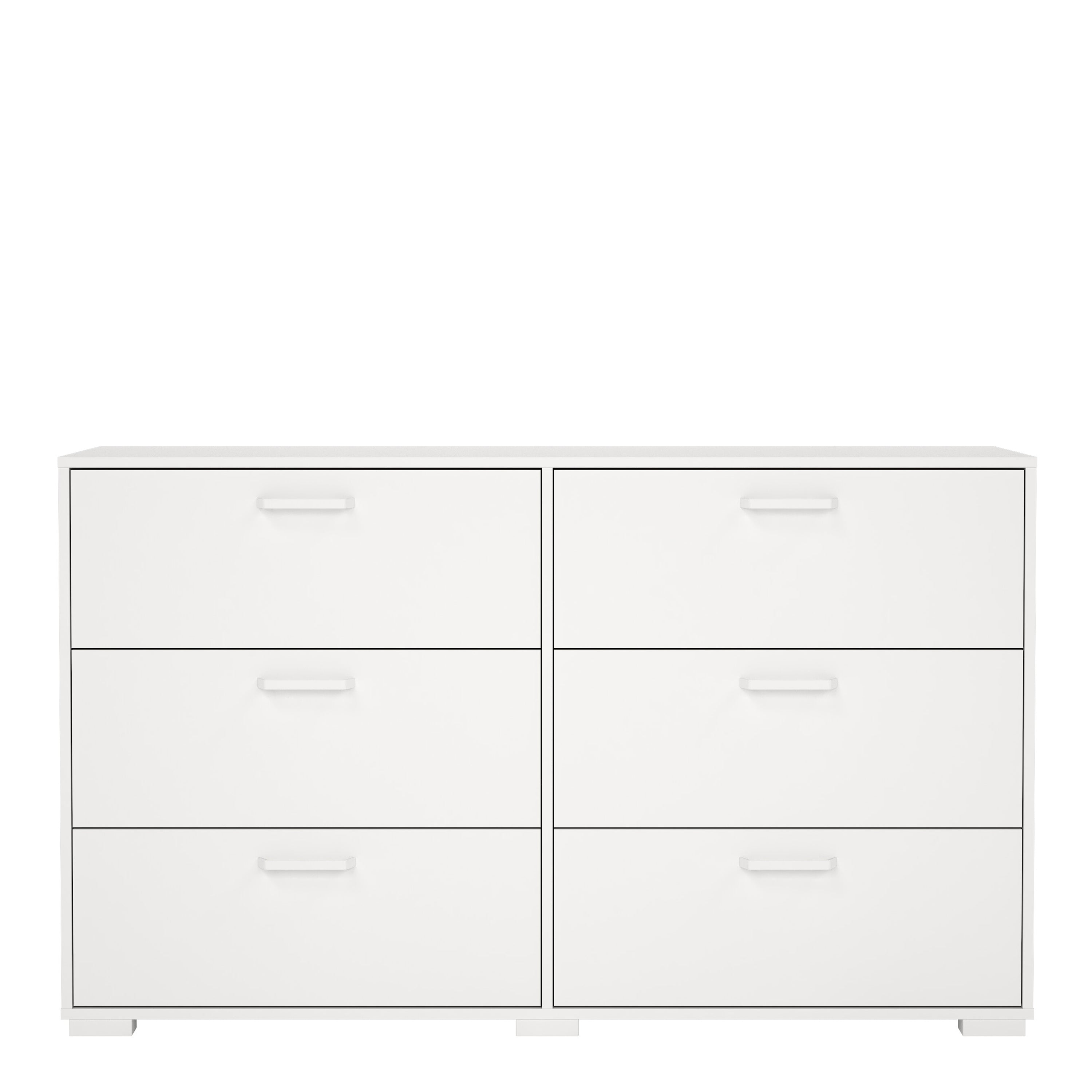 Sofia Double dresser 6 drawers White