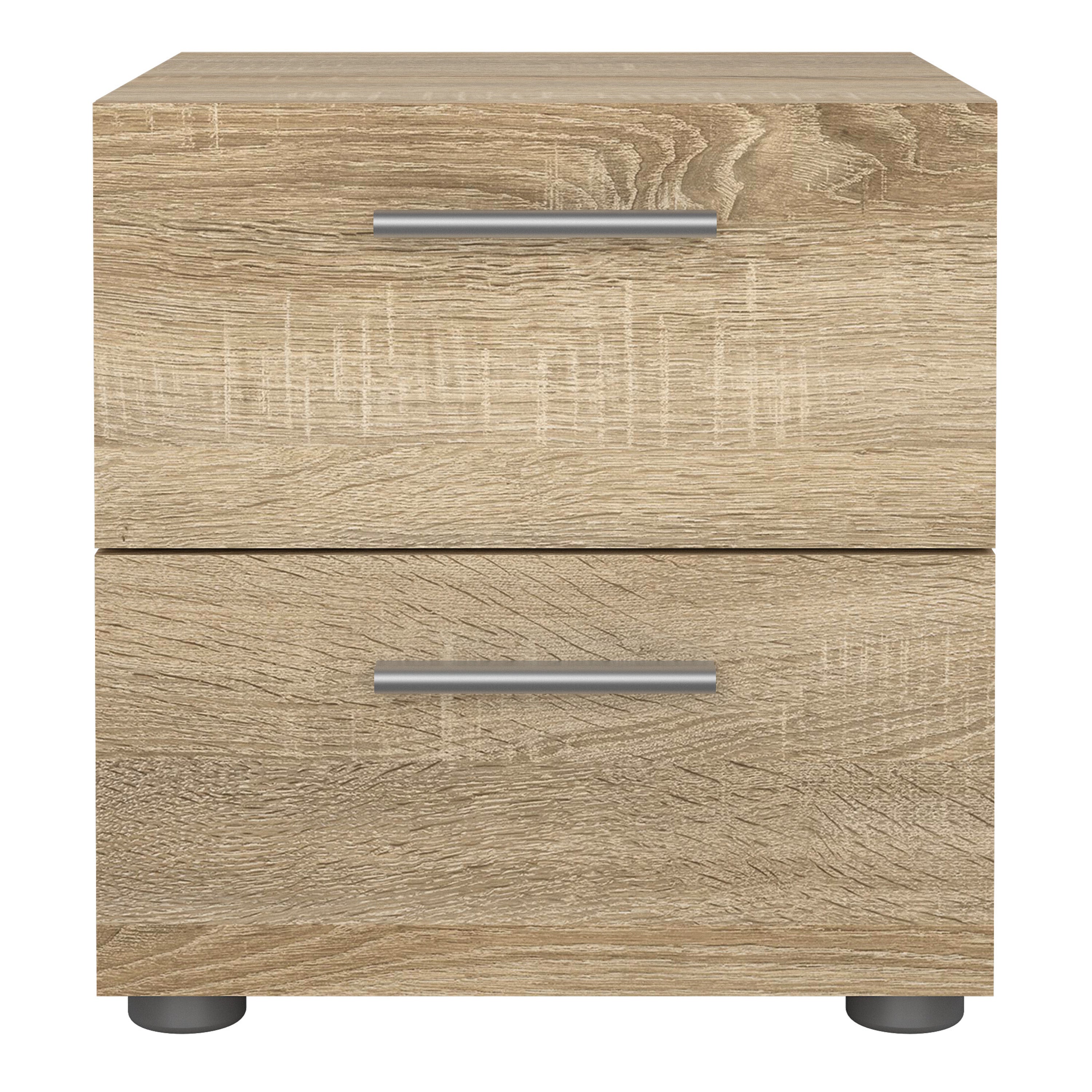 Pepe Bedside 2 Drawers in Oak
