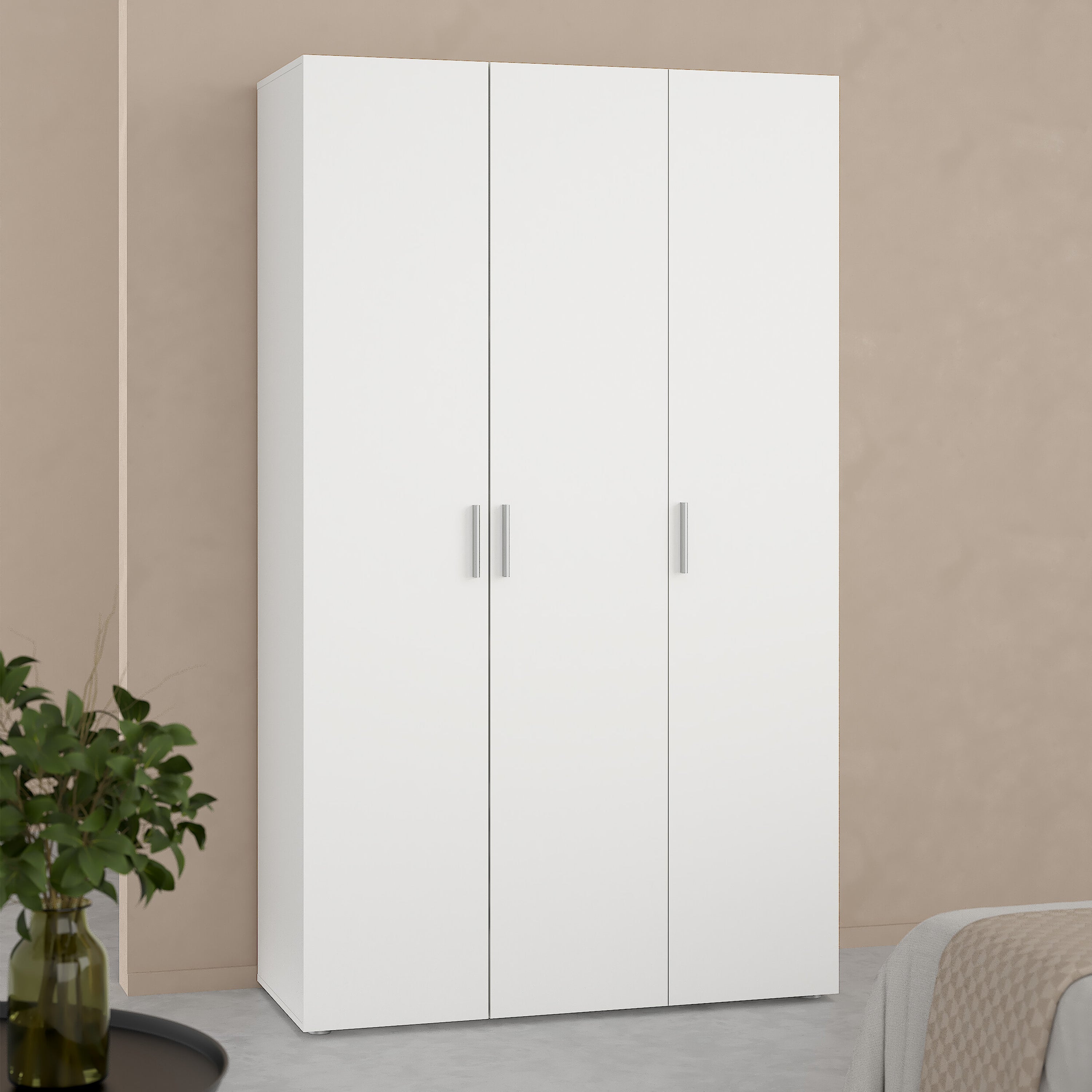 Pepe Wardrobe with 3 Doors in White