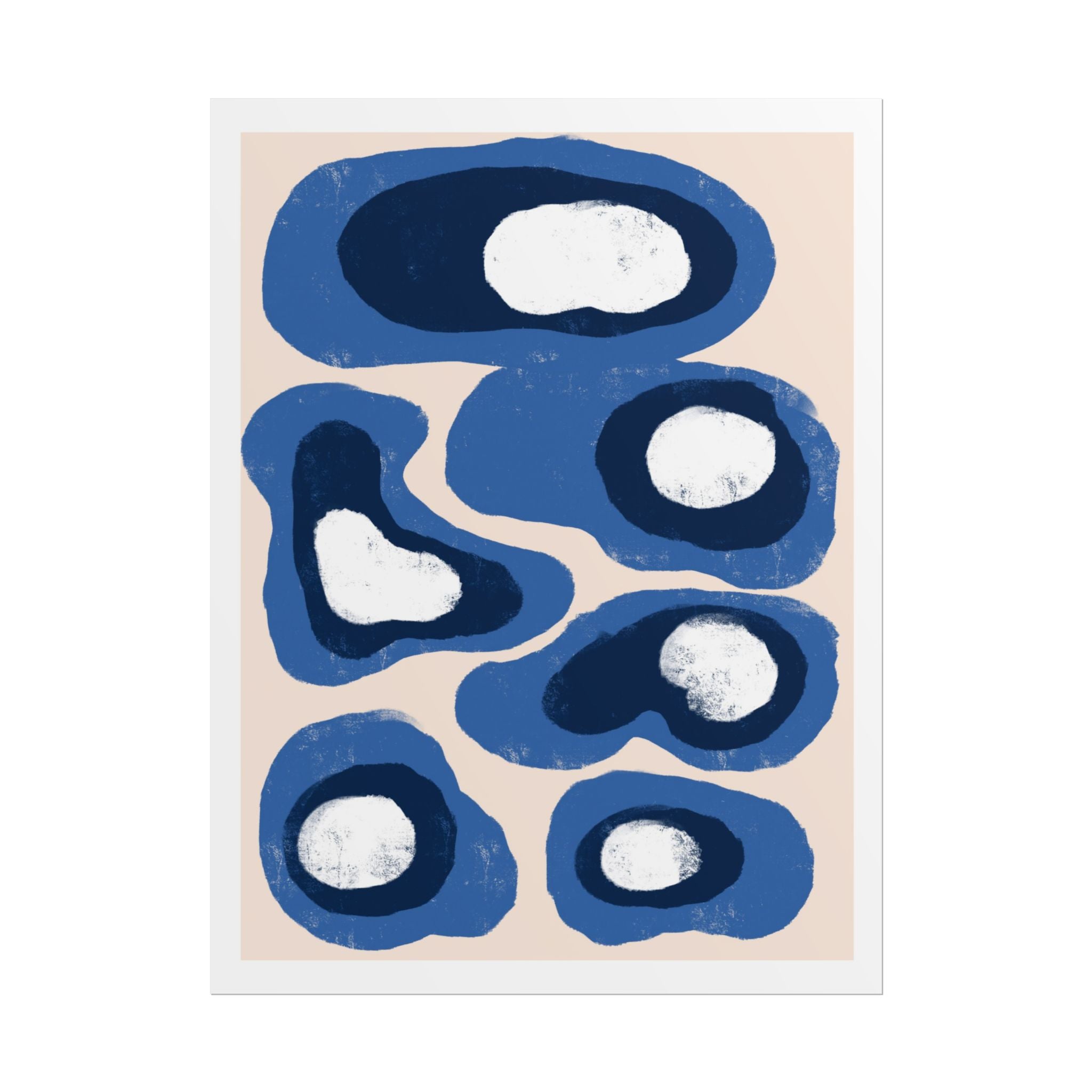 Indigo Orbit Mosaic - Poster