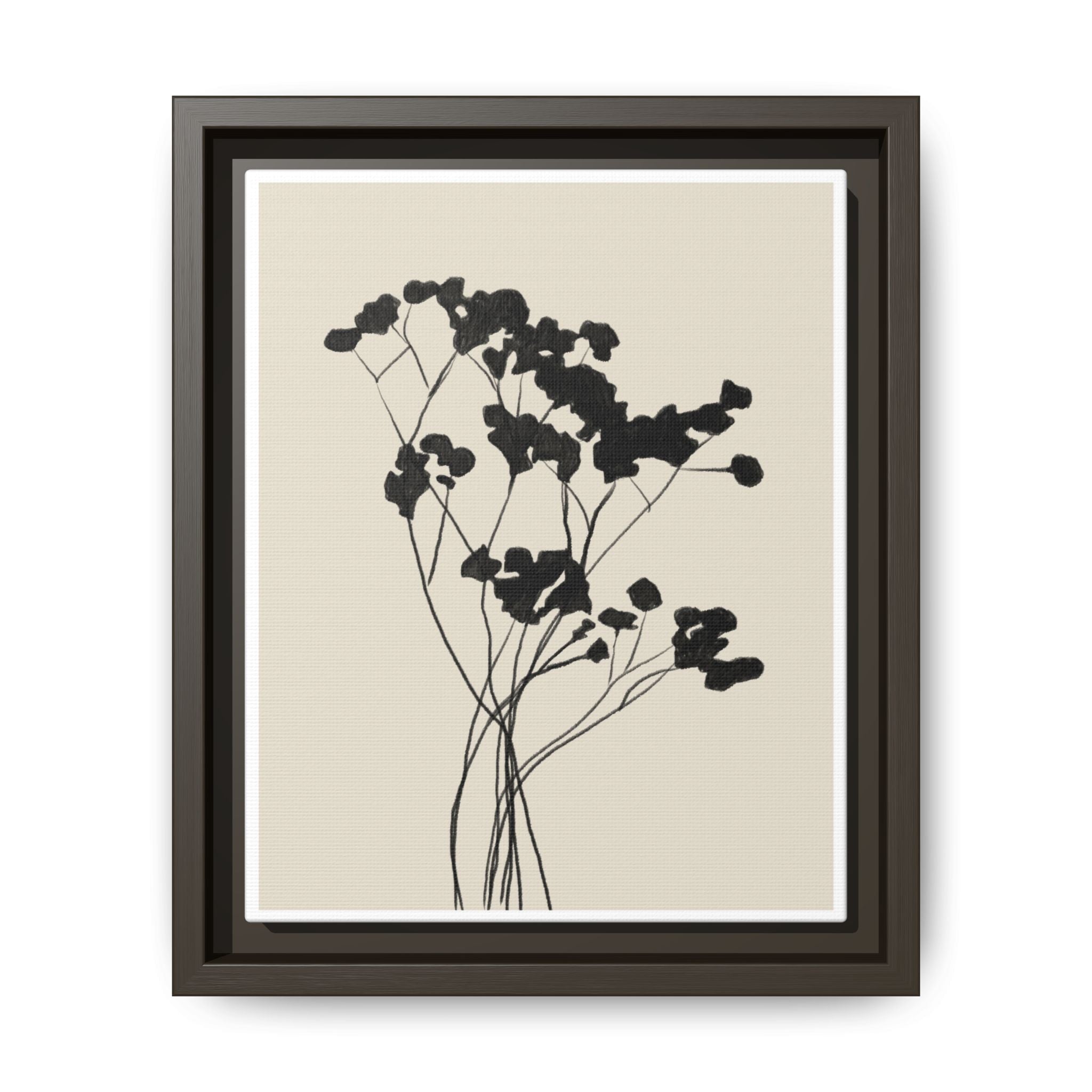 Velvet Bloom Silhouettes - Framed