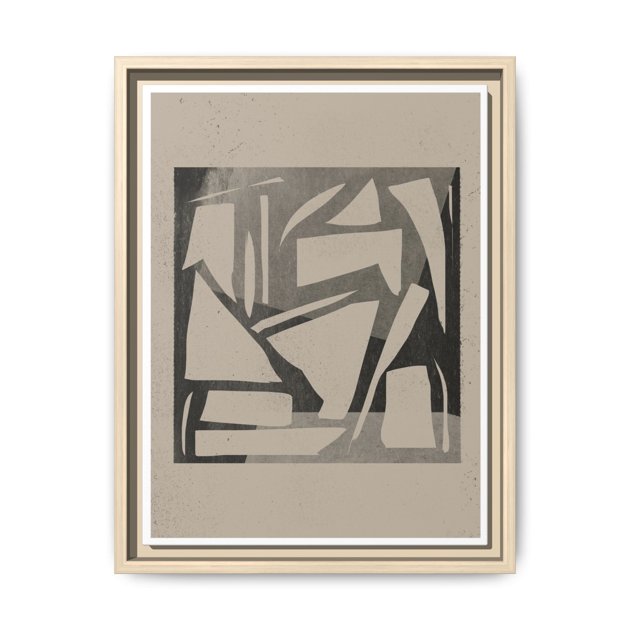 Shadow Fragment Rhythm Study - Framed