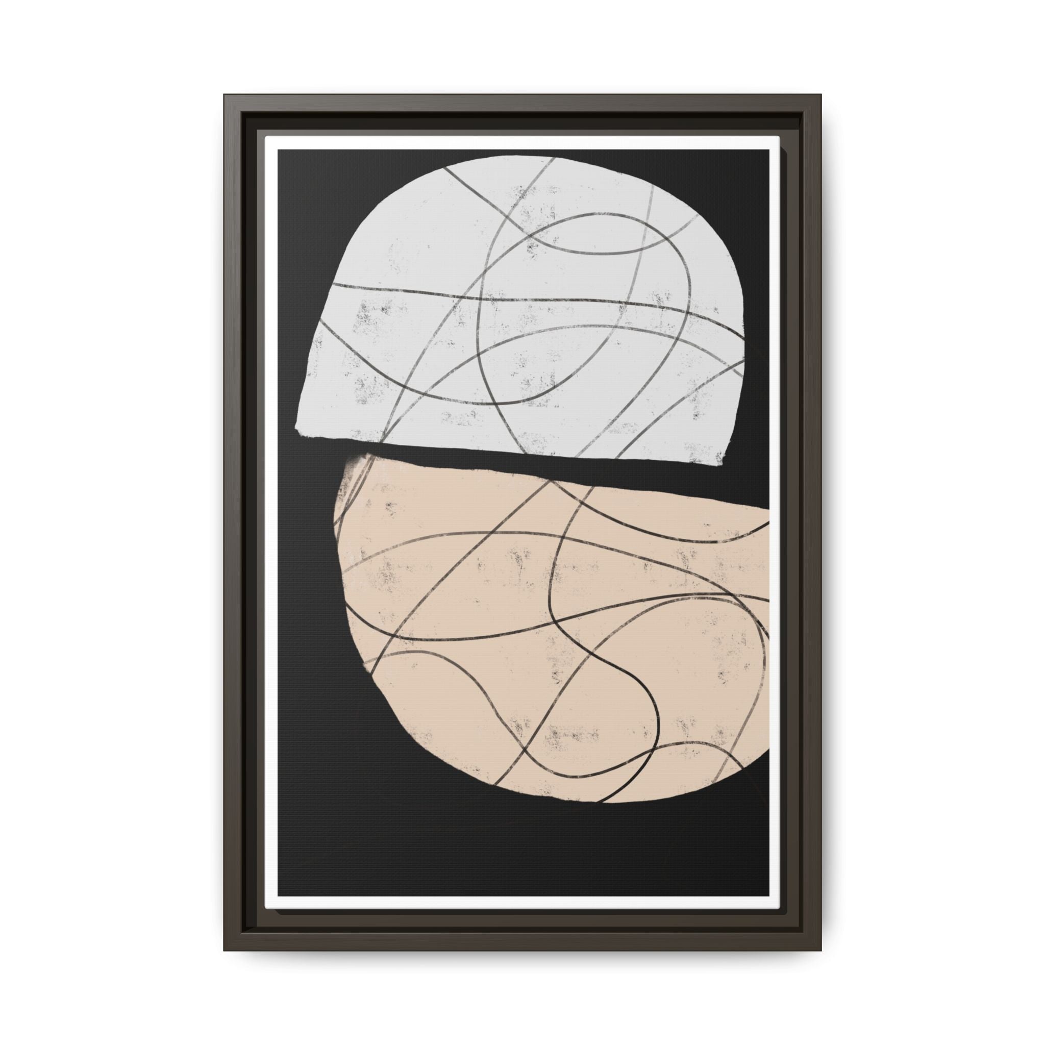 Nocturne Orbit Lines - Framed