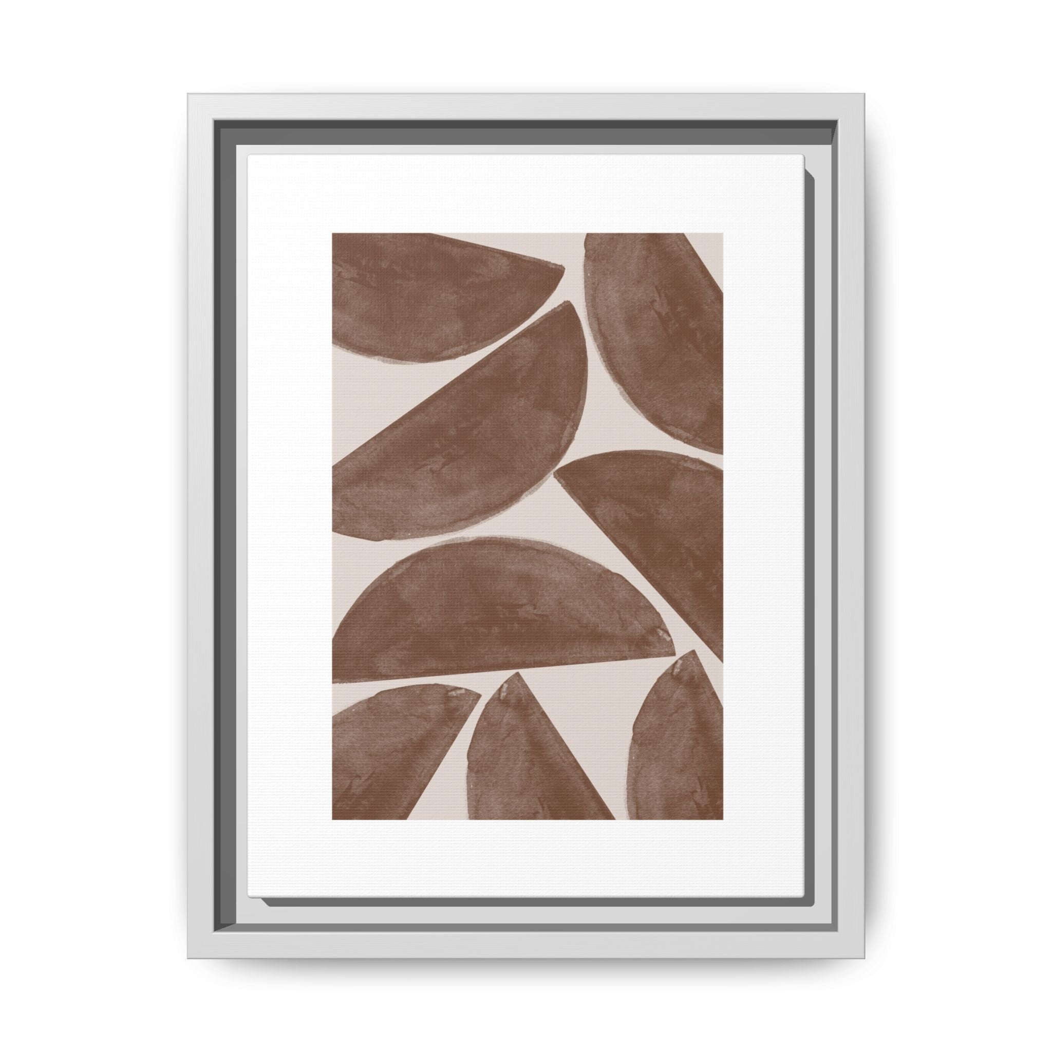 Terracotta Crescent Rhythm - Framed