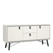 Ry Sideboard 2 Doors 2 Drawers in Matt White