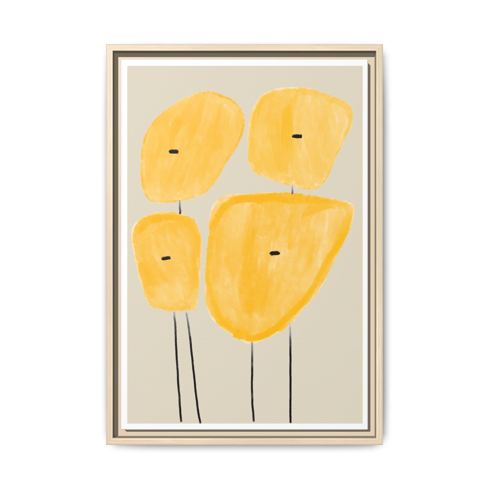 Golden Meadow Figures - Framed