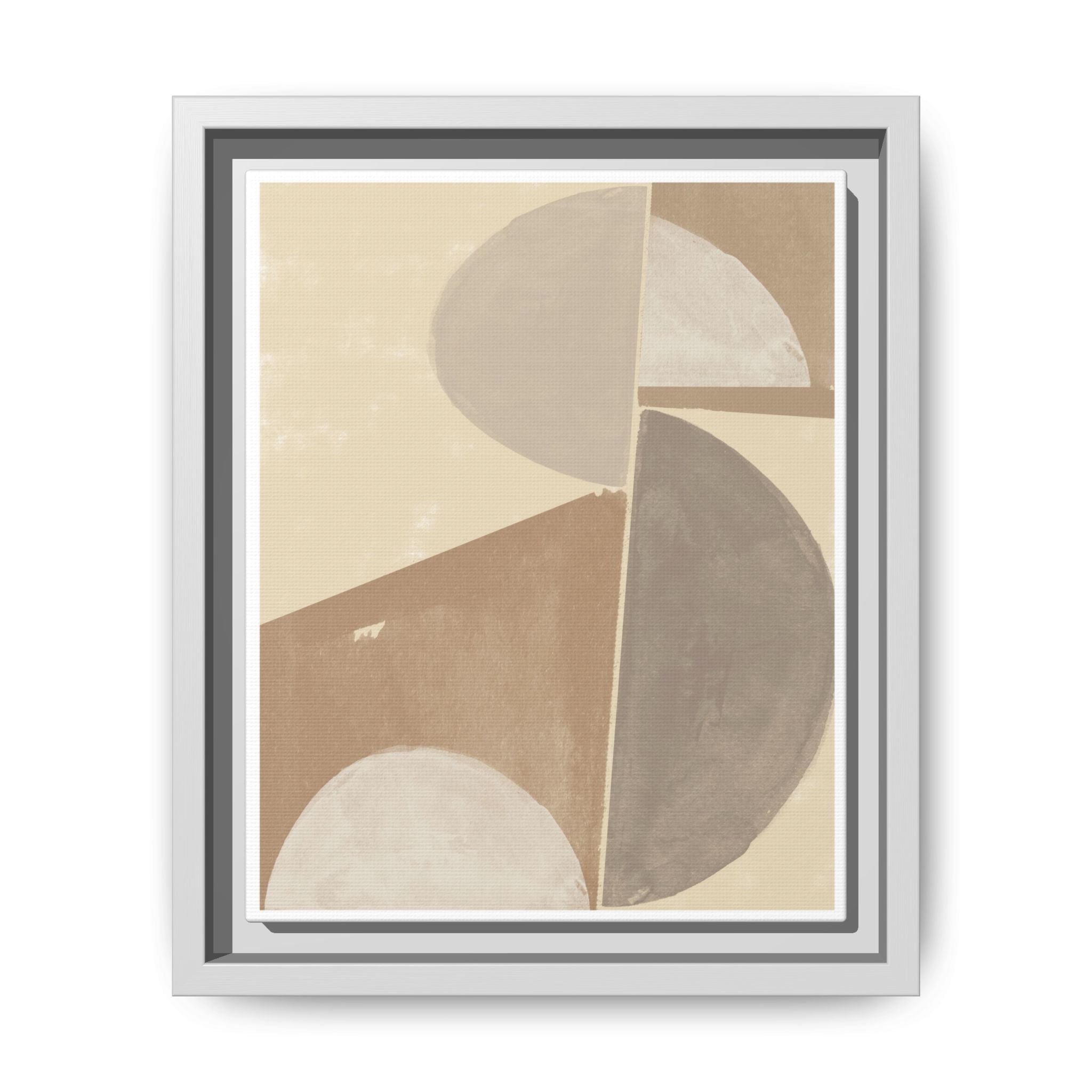 Desert Moon Geometry Echo - Framed