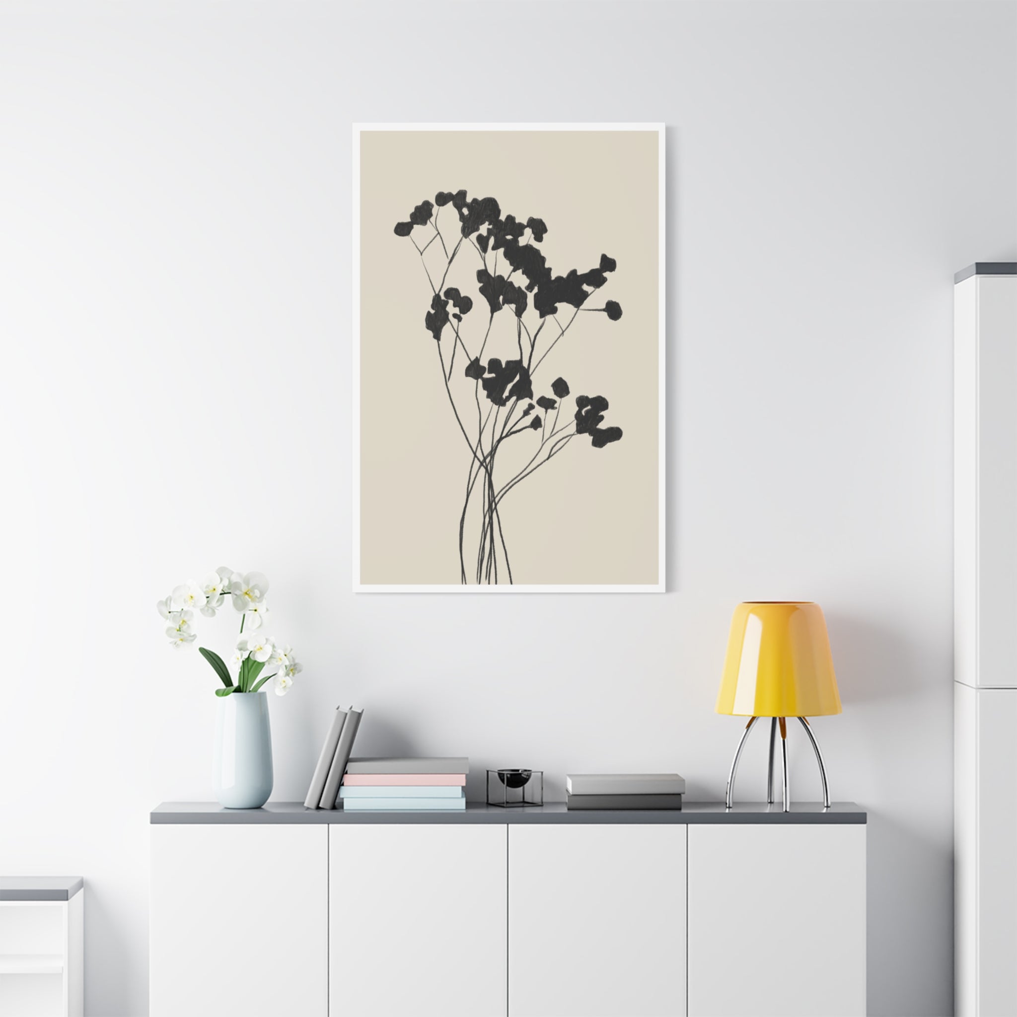 Velvet Bloom Silhouettes - Canvas