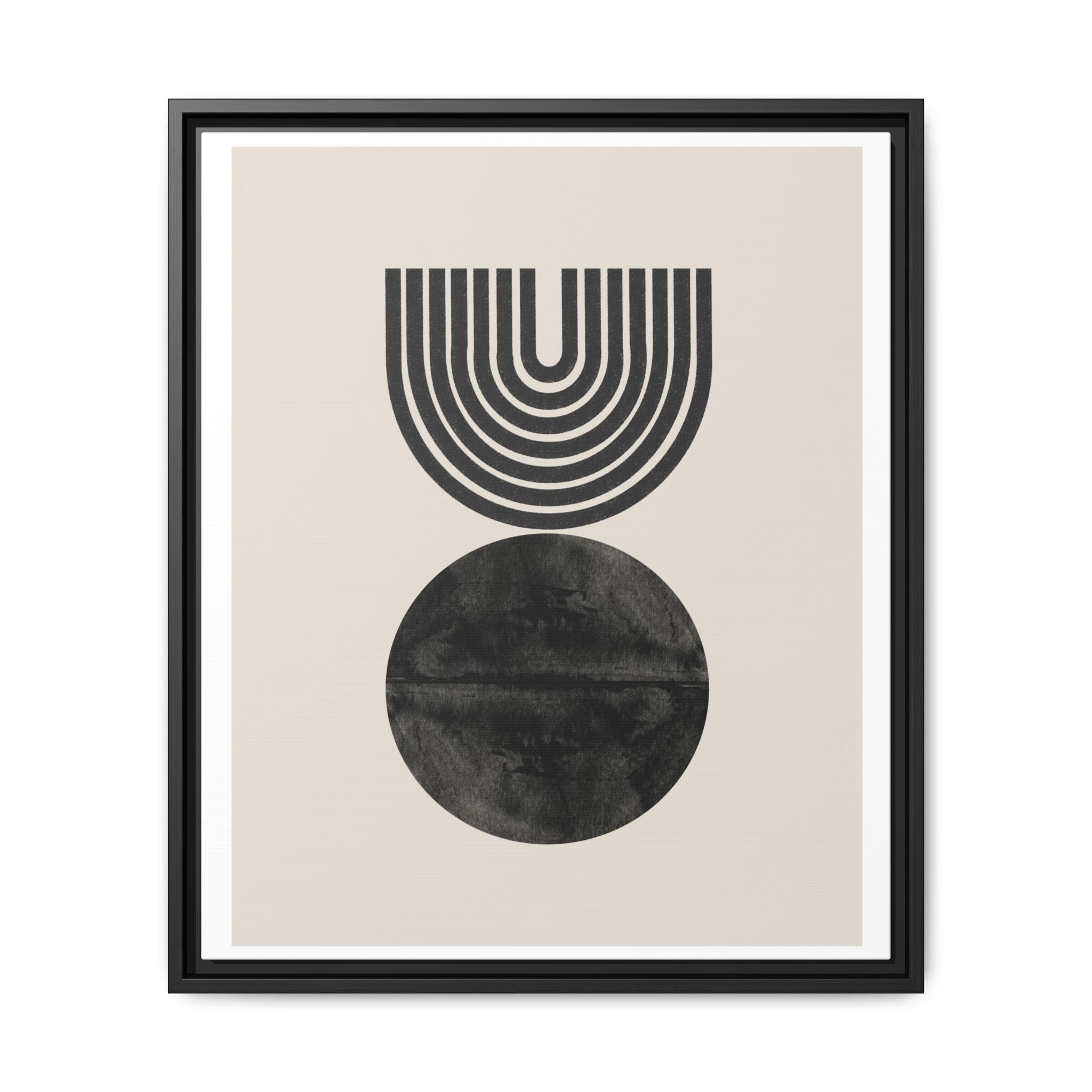 Obsidian Echo Arches - Framed