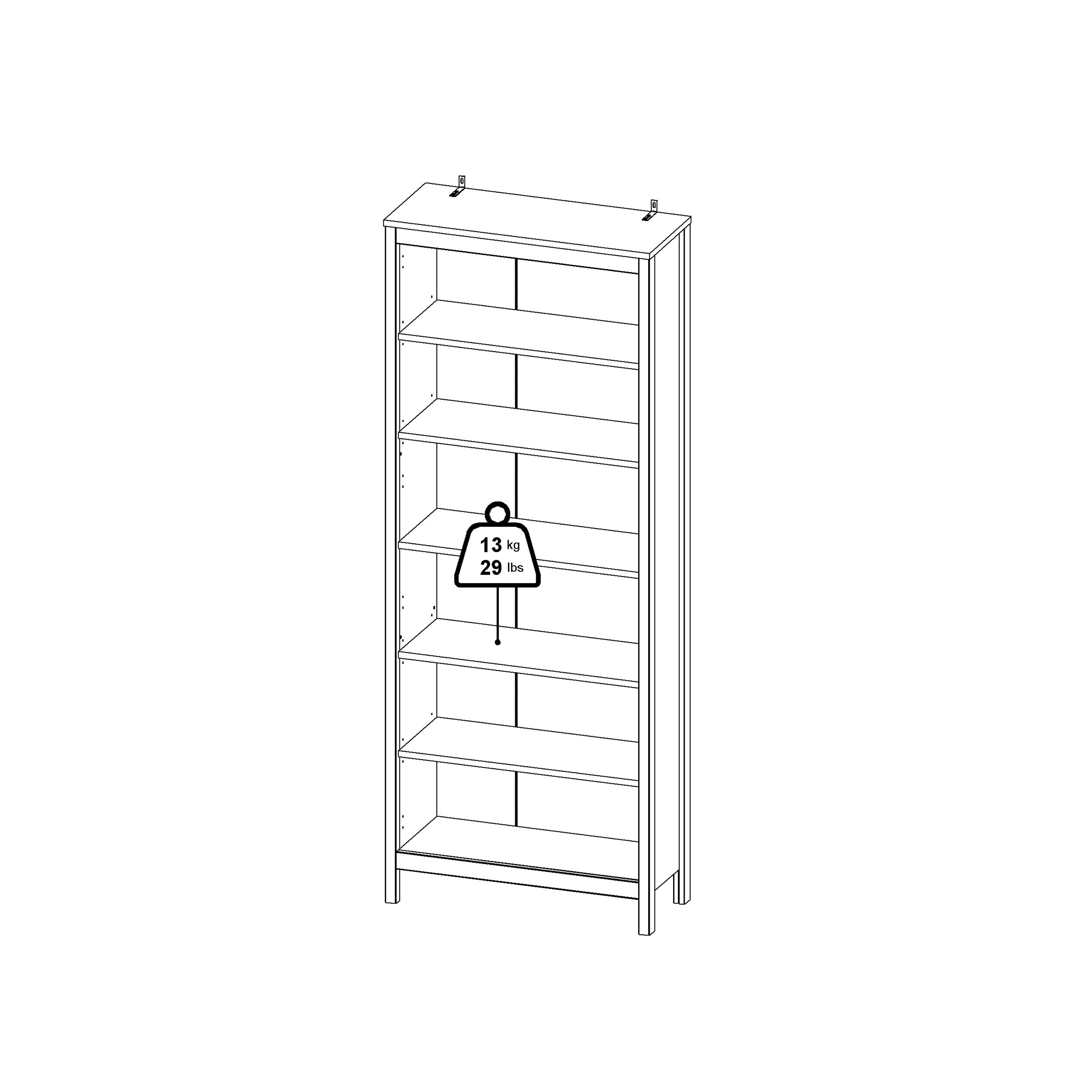 Madrid Bookcase in Jackson Hickory Oak