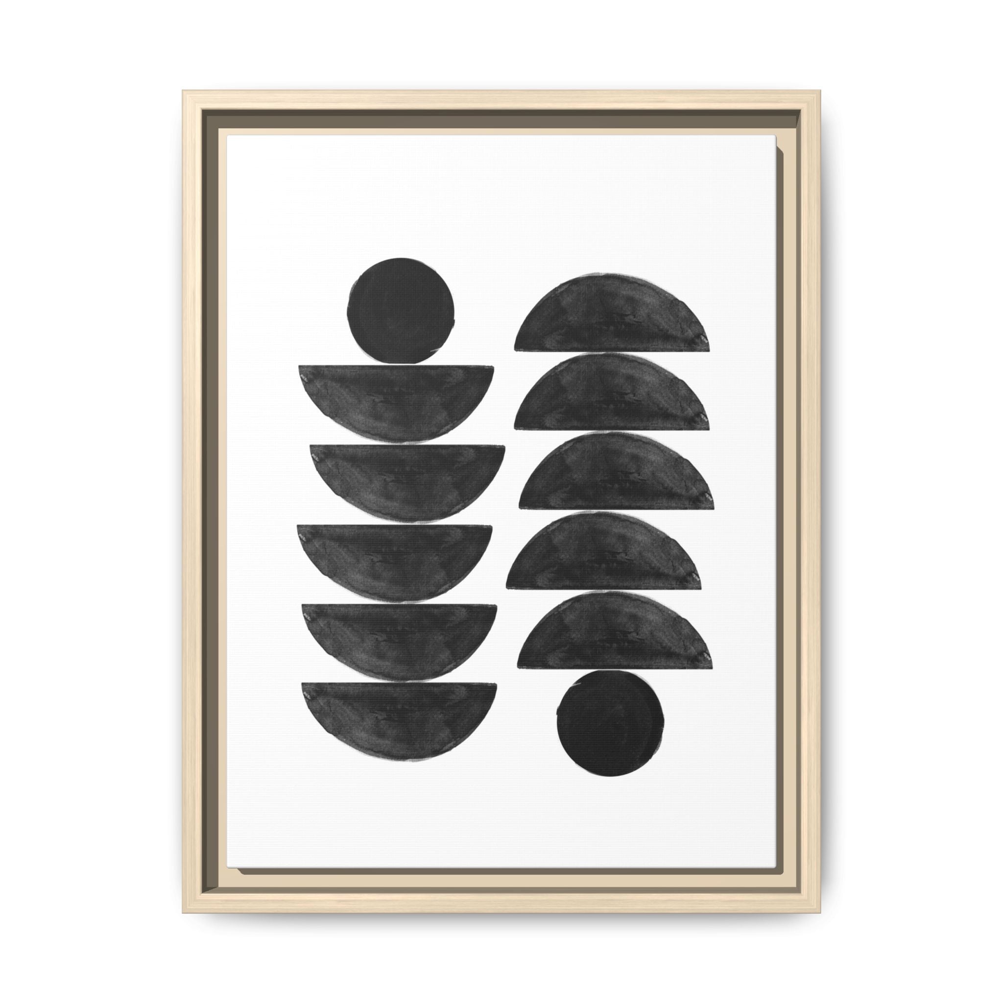 Obsidian Balance Echoes - Framed