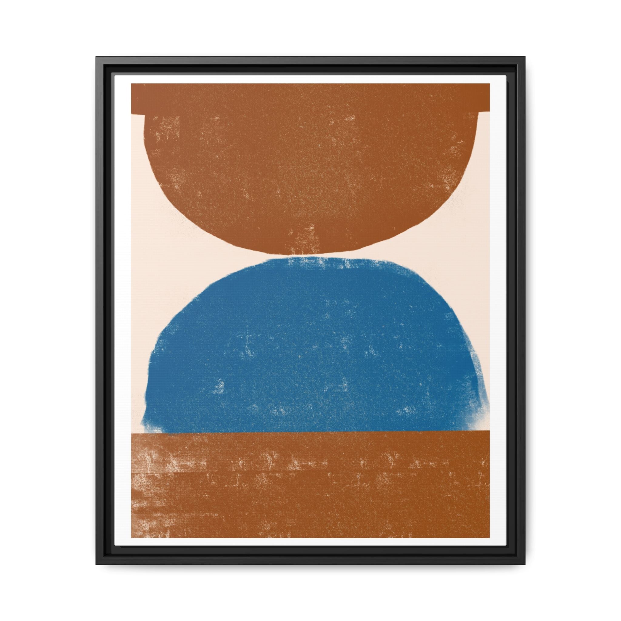 Cobalt Ember Equilibrium - Framed