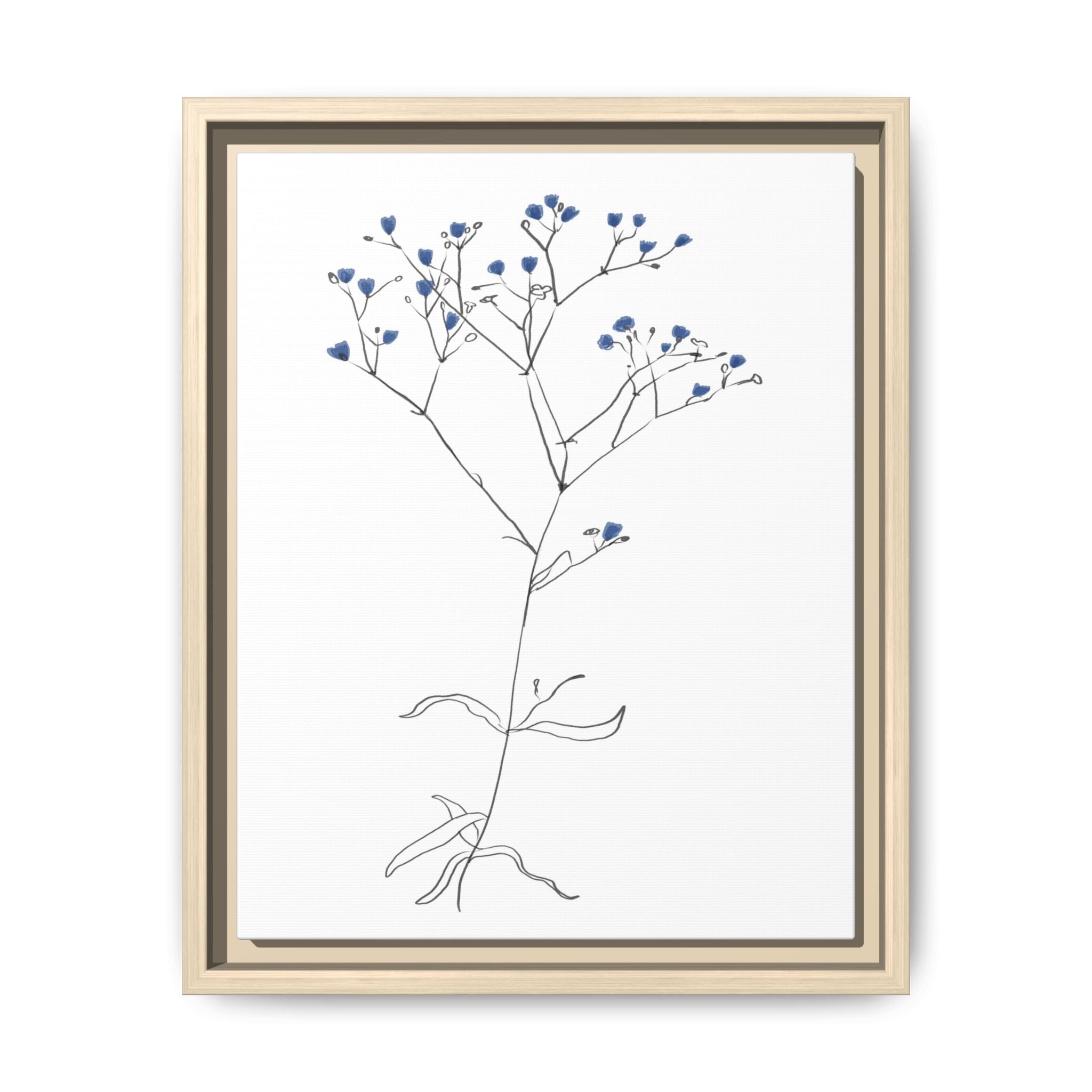Blue Meadow Whisper - Framed