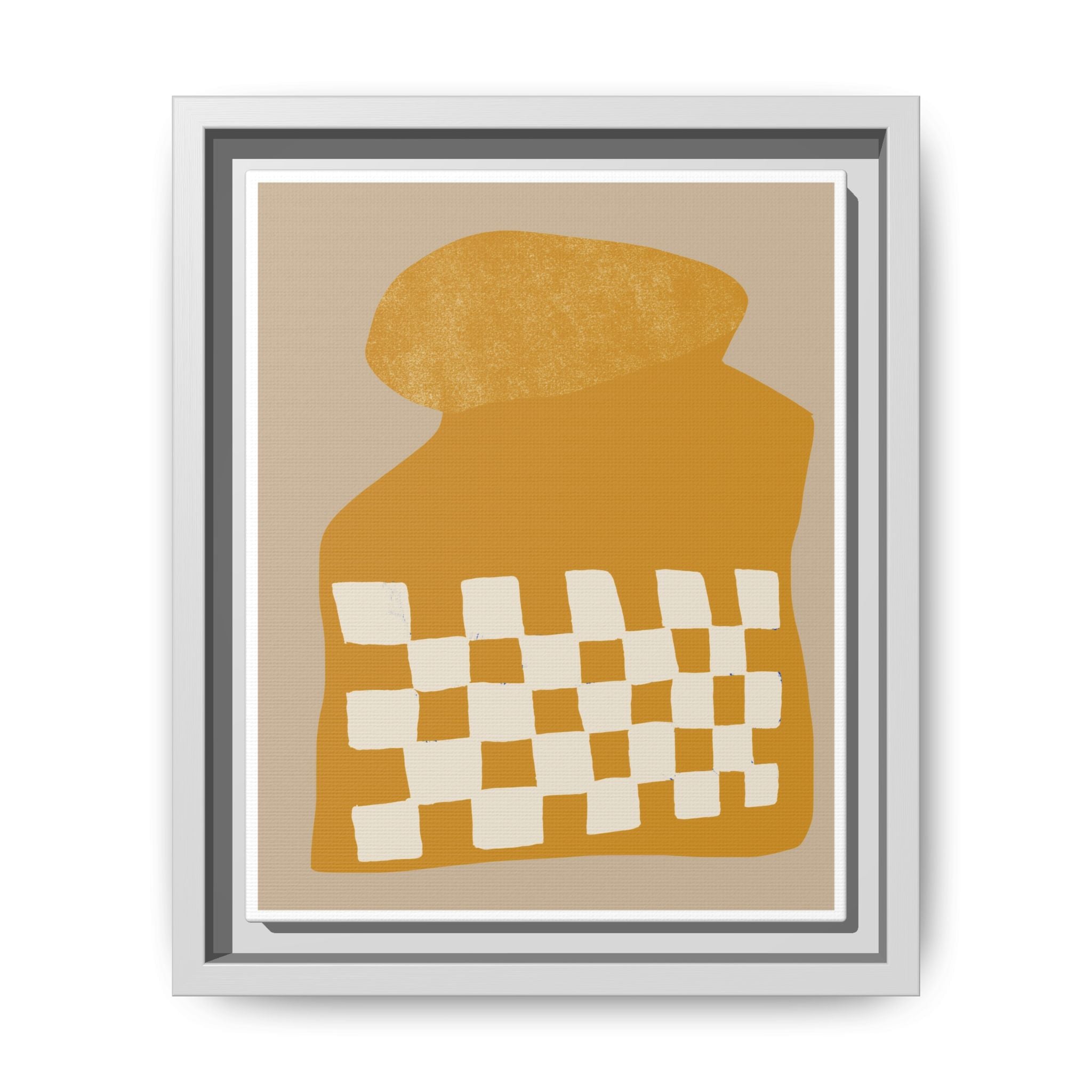 Golden Mosaic Bloom - Framed