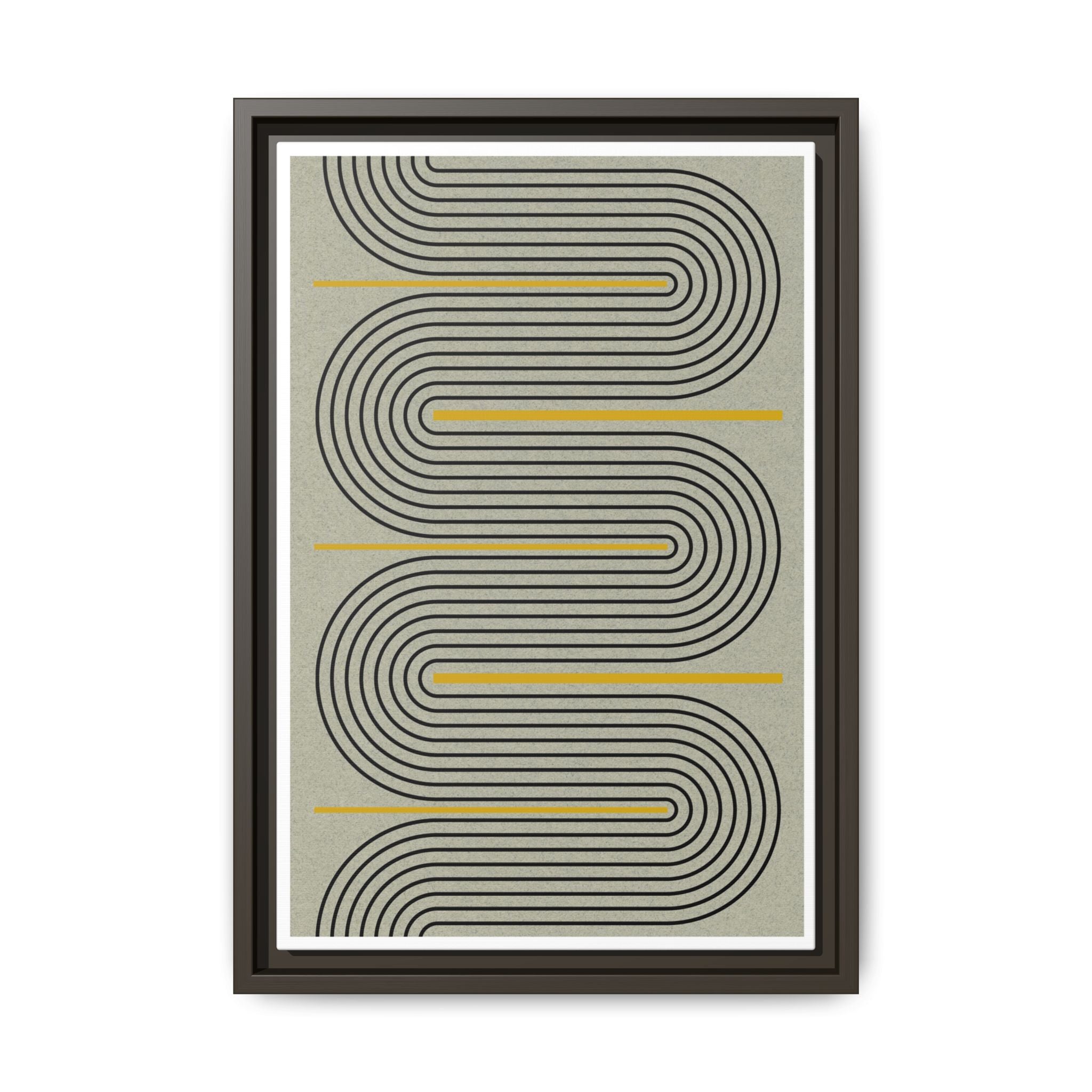 Golden Current Geometry - Framed