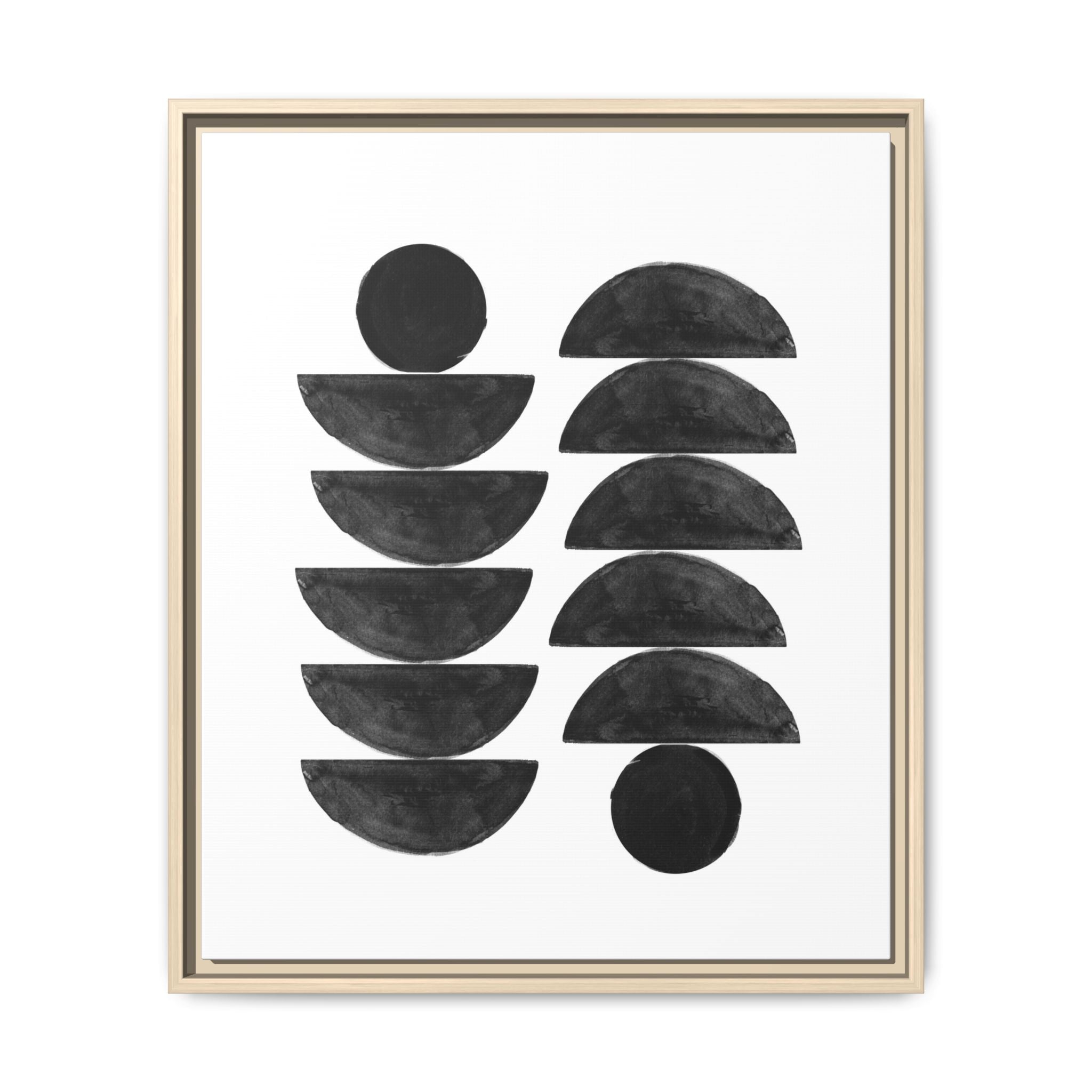 Obsidian Balance Echoes - Framed