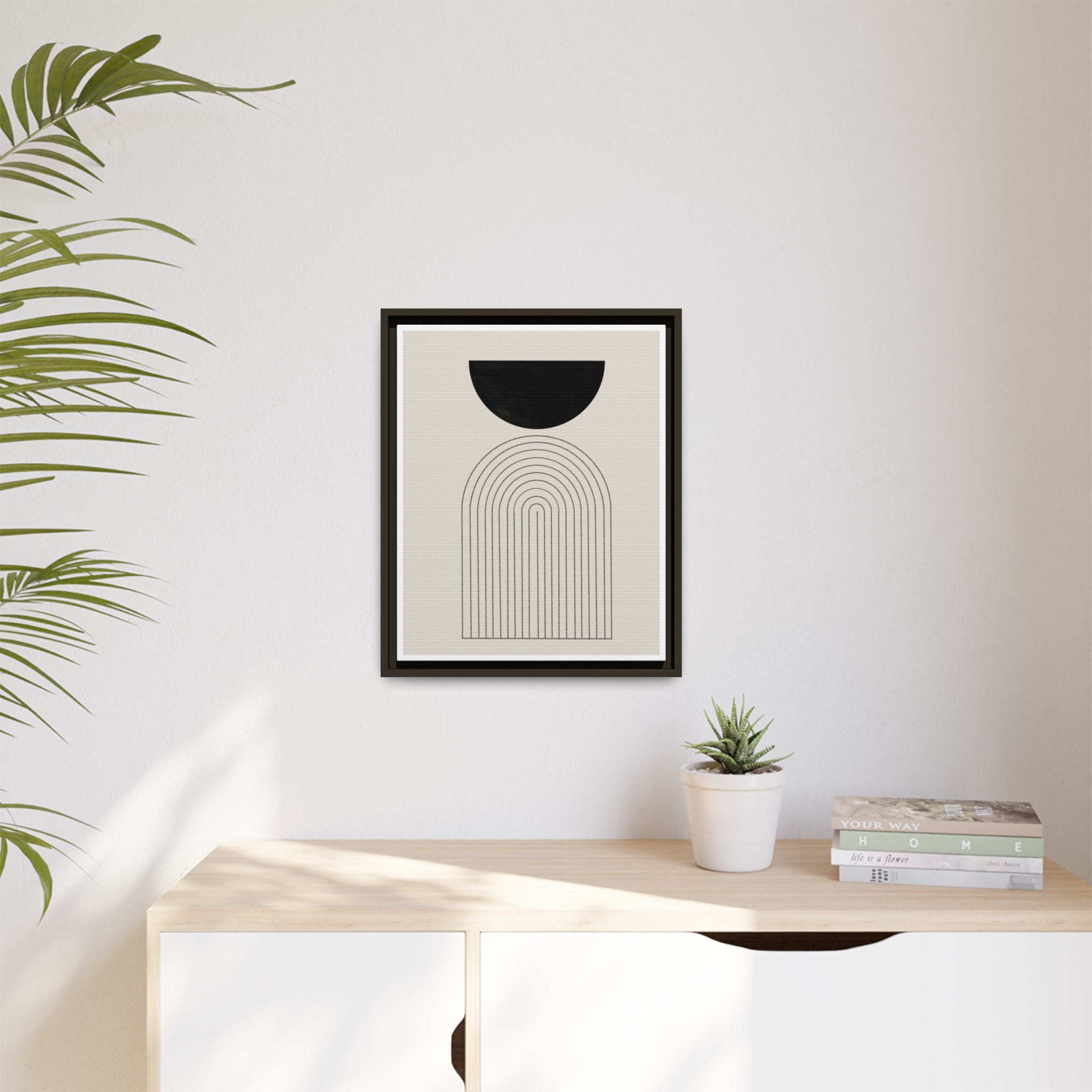 Midnight Portal Lines - Framed