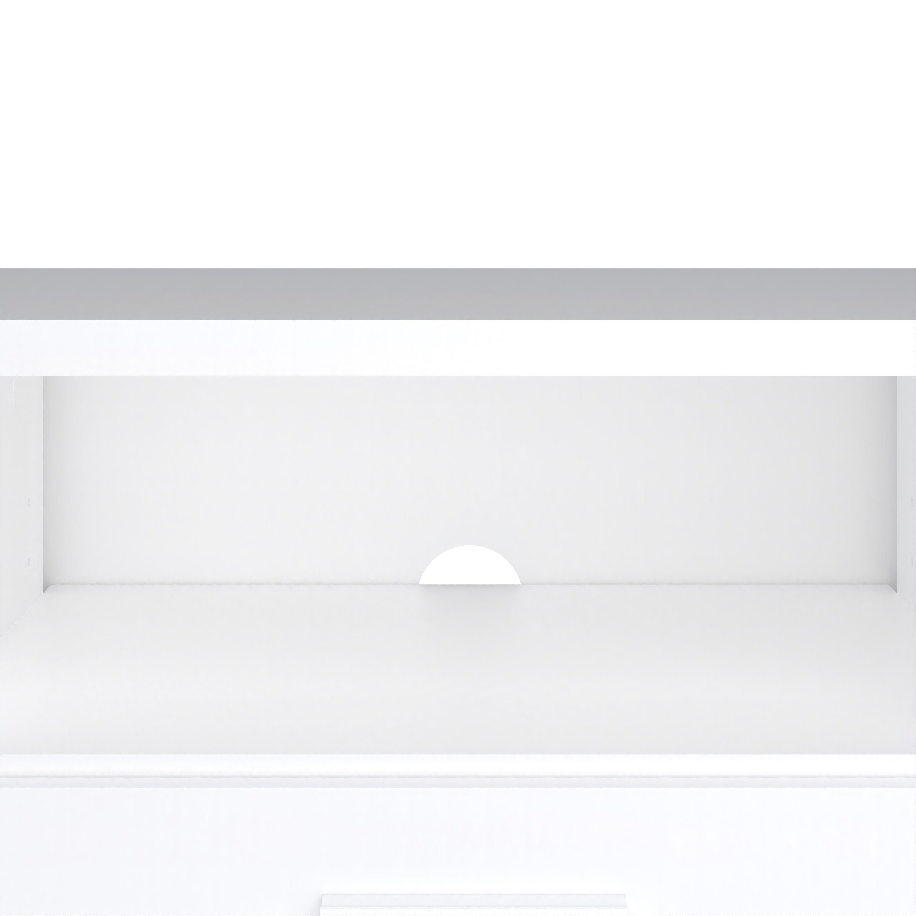 Media TV Unit with 2 Doors 1 Drawer 147cm White