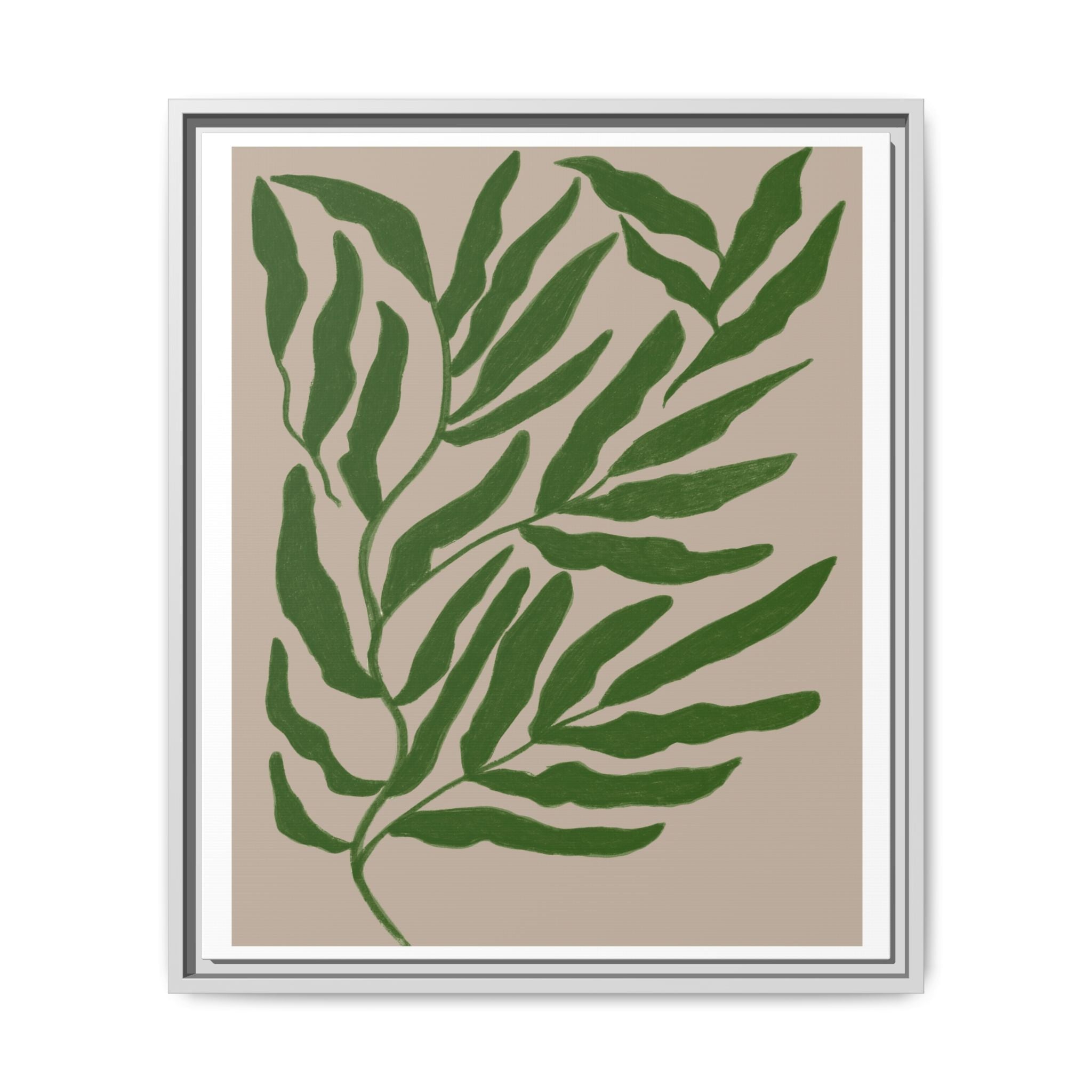 Emerald Canopy Drift - Framed