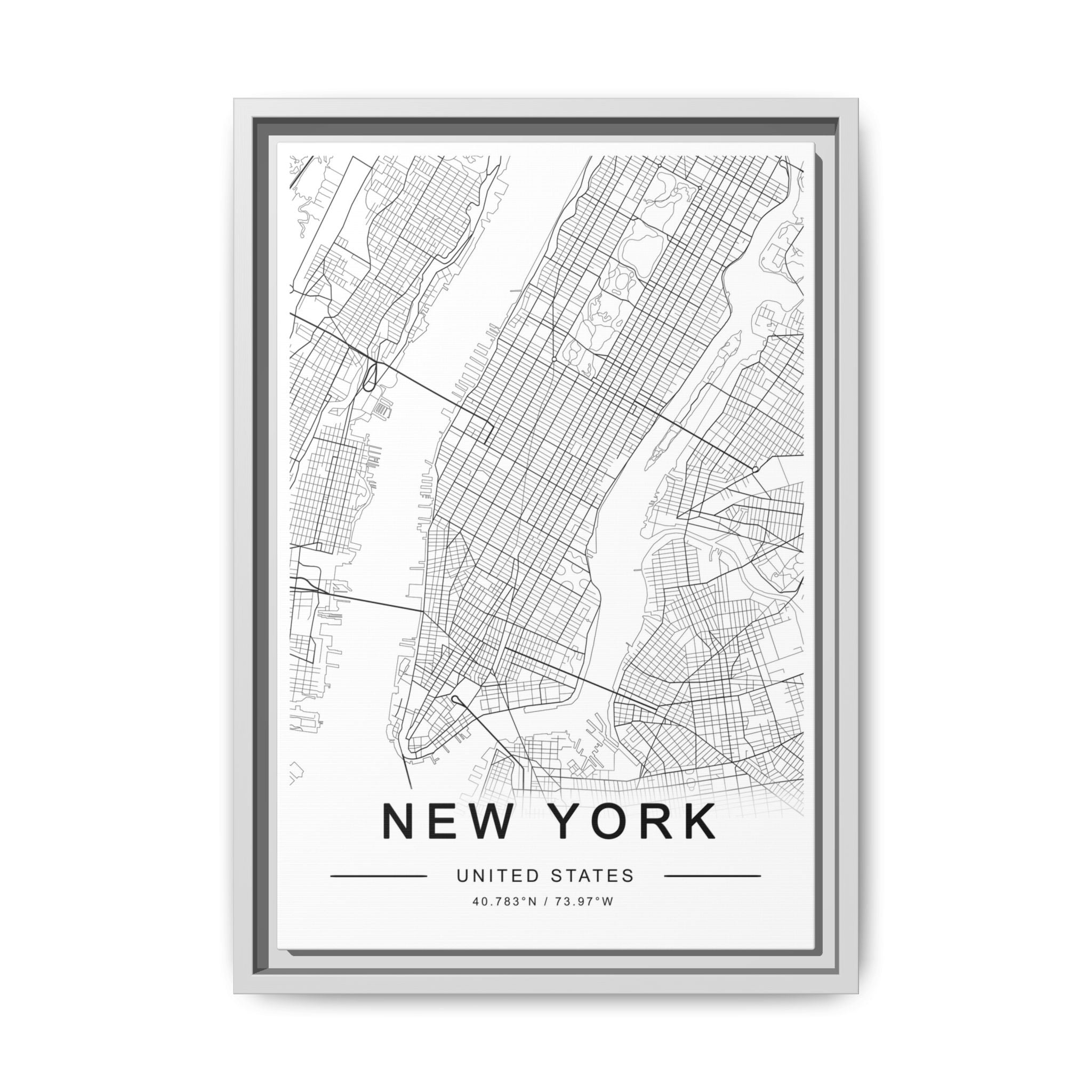 Metropolitan Gridline Reverie - Framed
