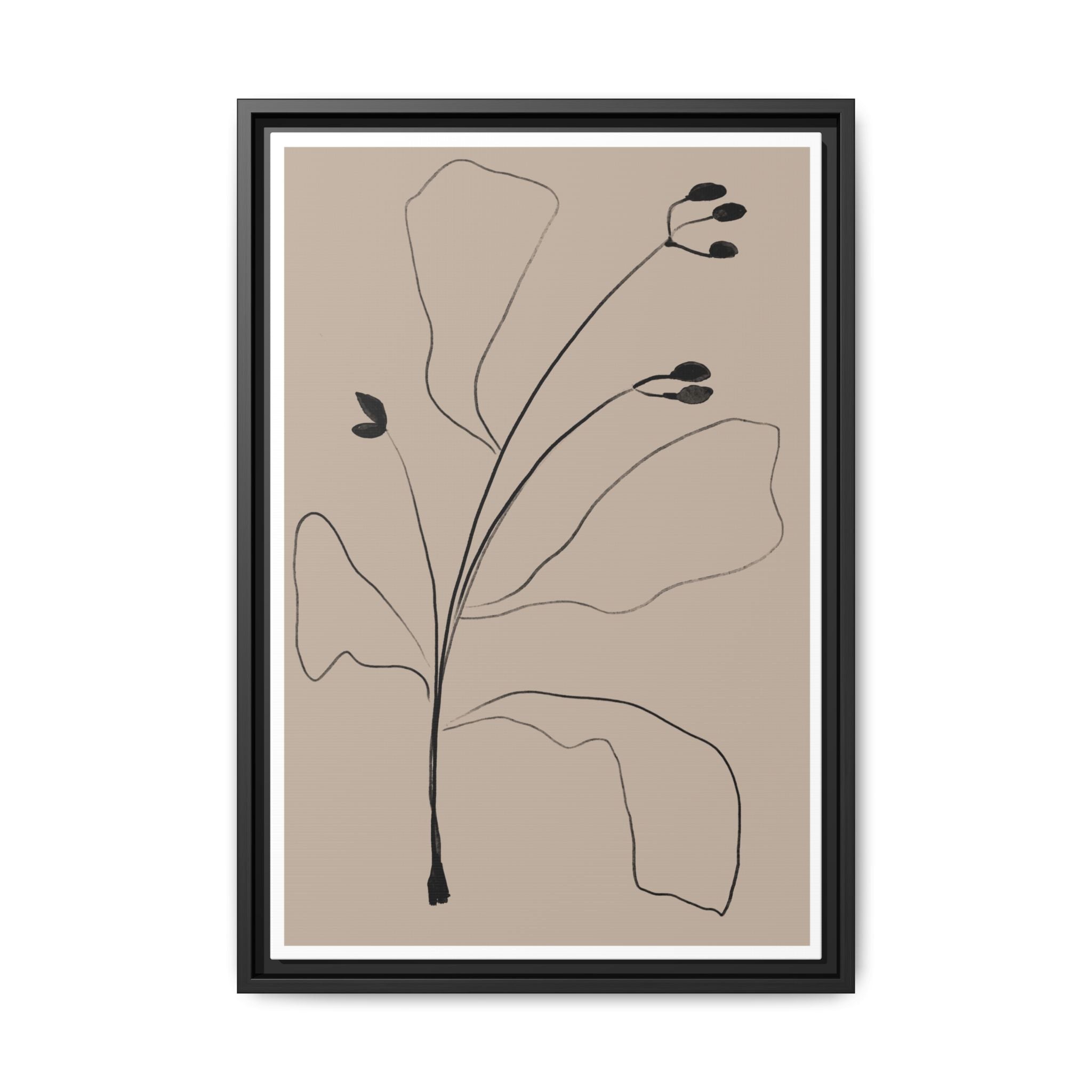 Quiet Botanical Gesture - Framed