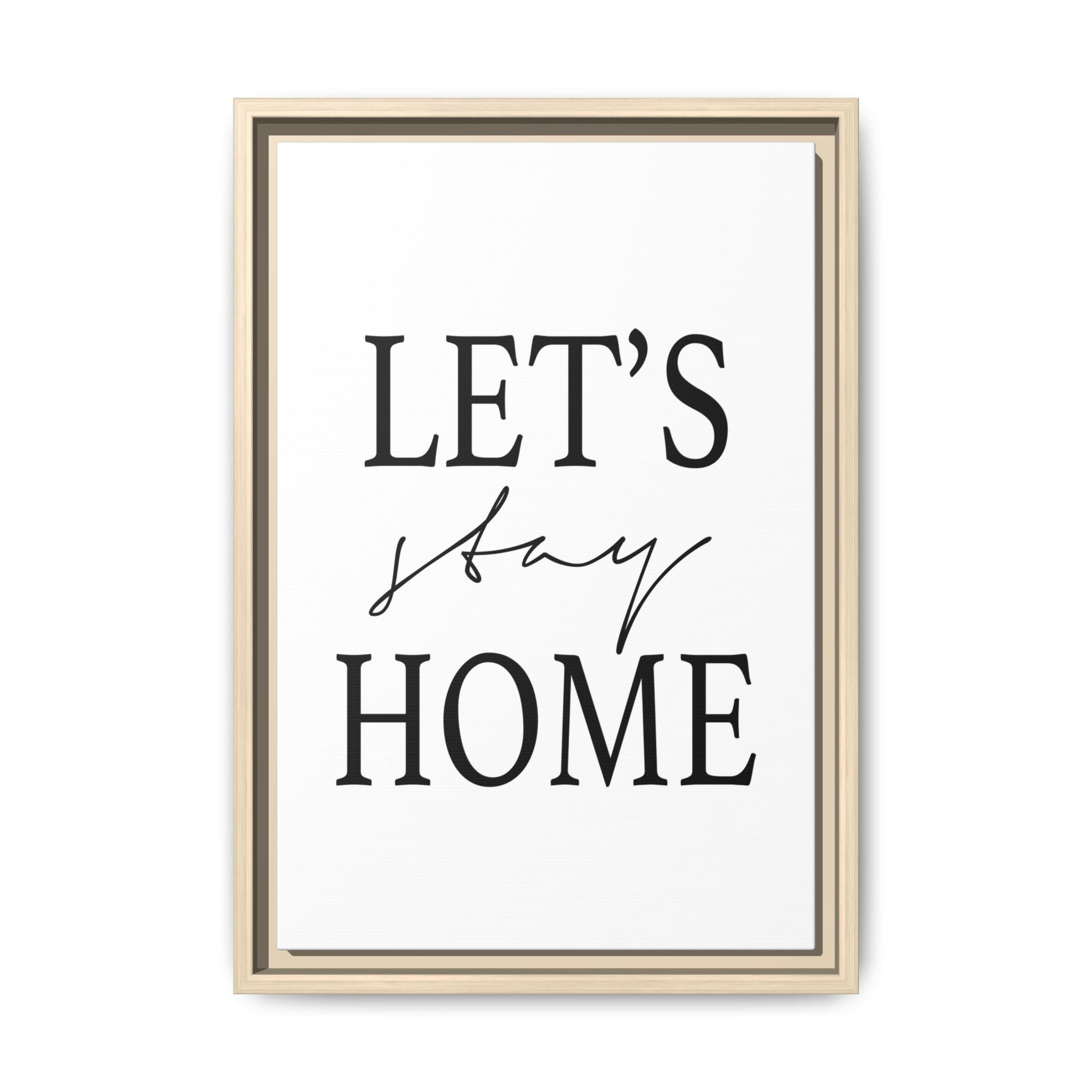 Gentle Haven Typography Glow - Framed
