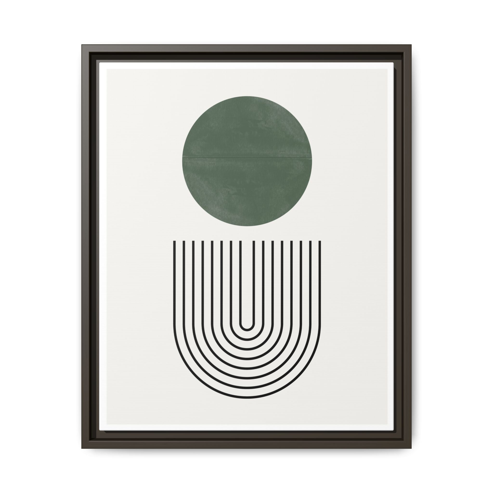 Emerald Orbit Pathways - Framed