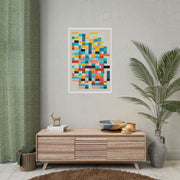 Chromatic Grid Reverie - Poster