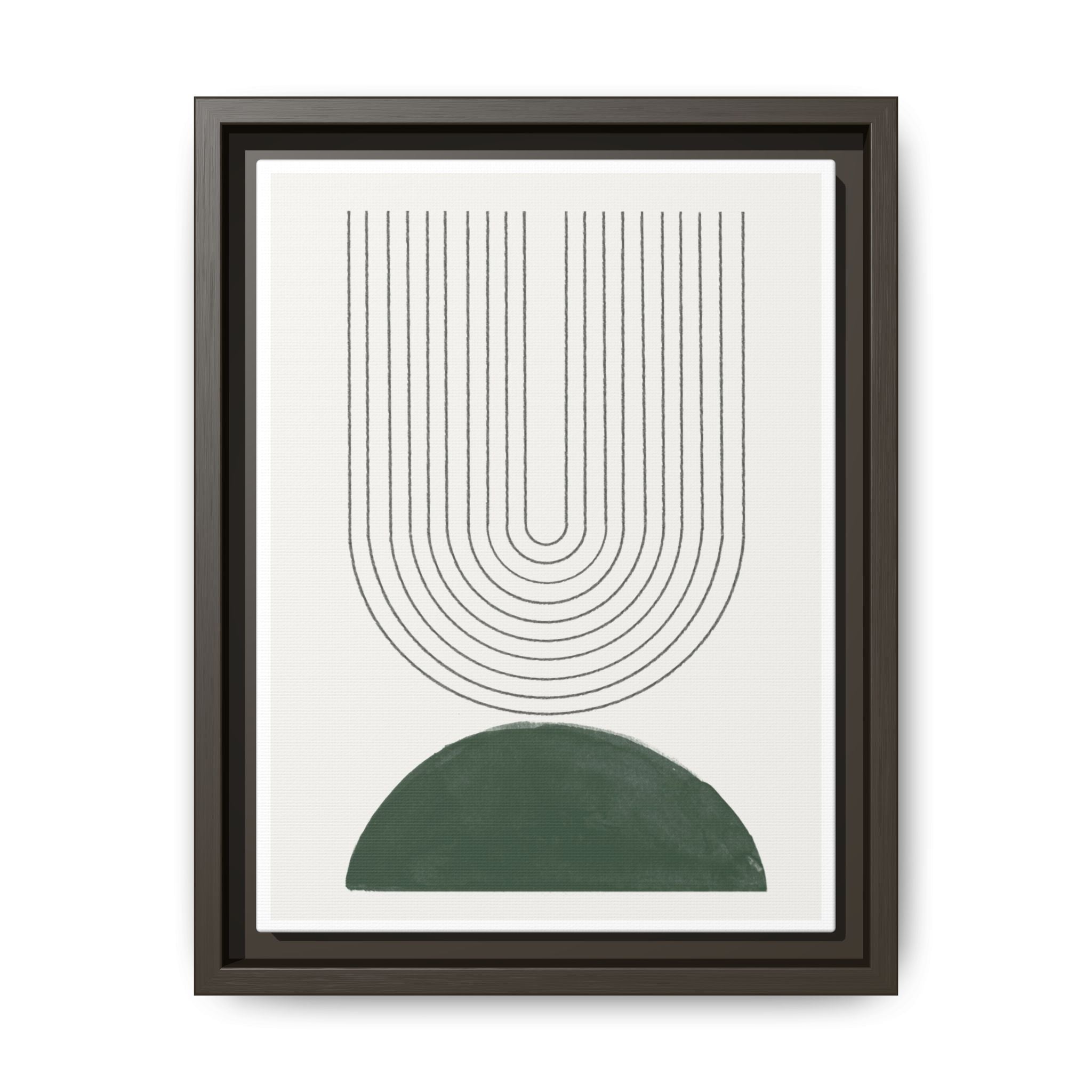 Emerald Echo Pathways - Framed