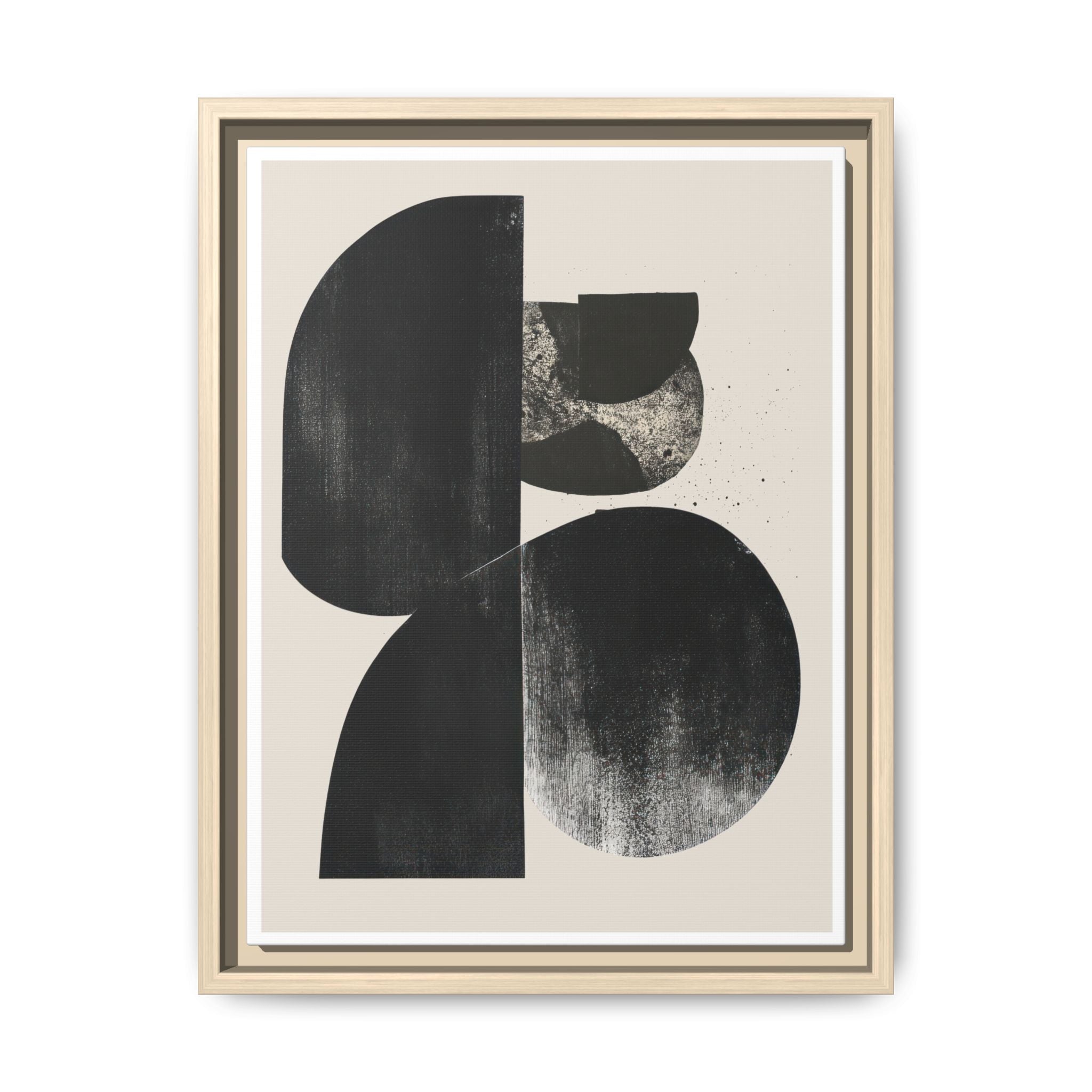Obsidian Drift Composition - Framed