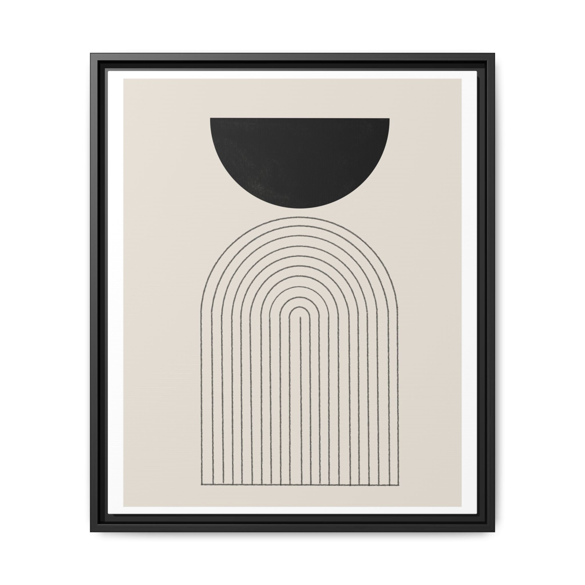 Midnight Portal Lines - Framed