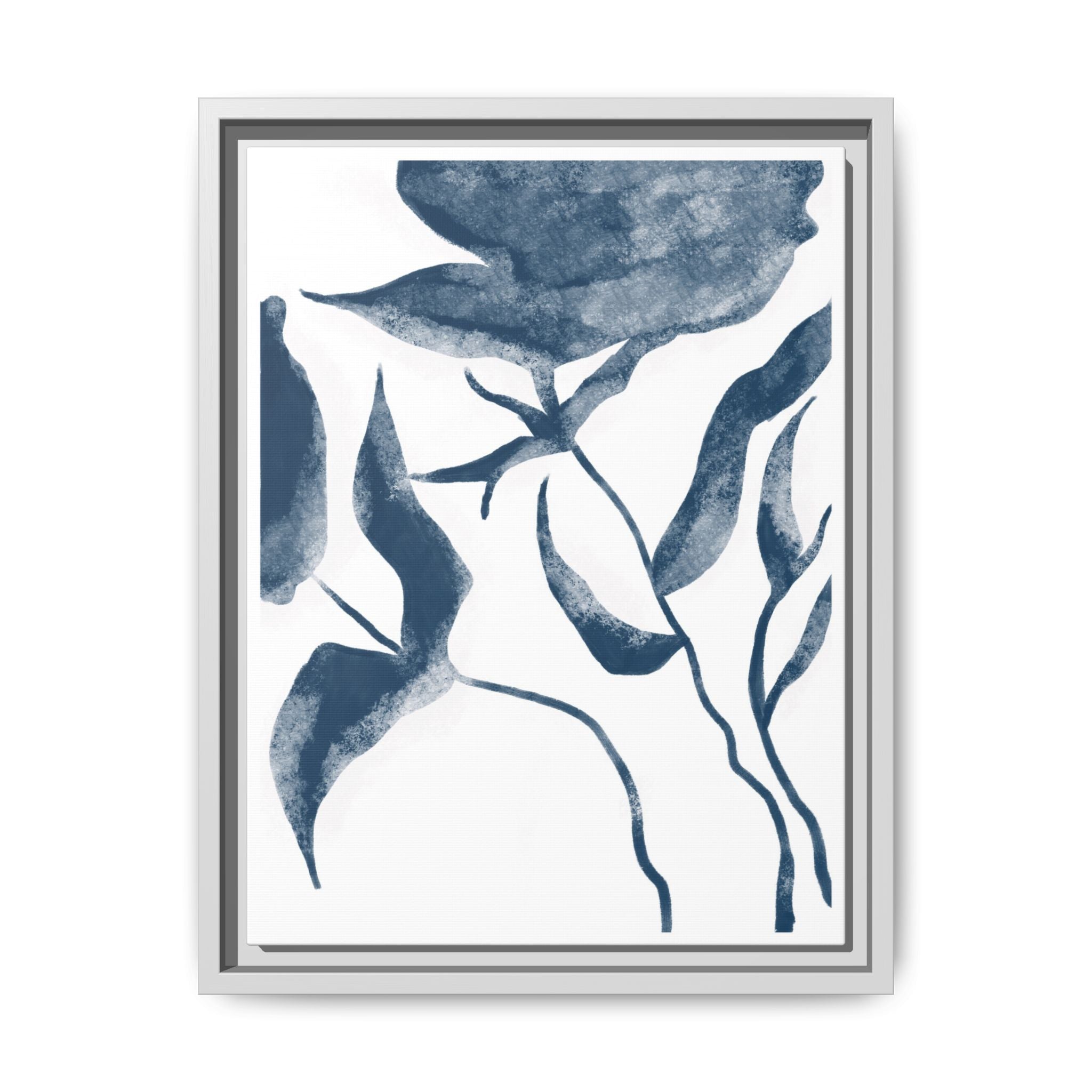 Indigo Bloom Reverie - Framed
