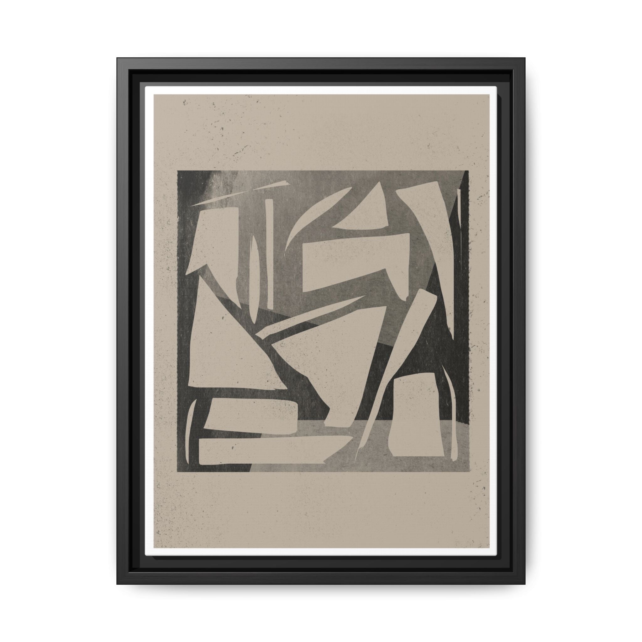 Shadow Fragment Rhythm Study - Framed