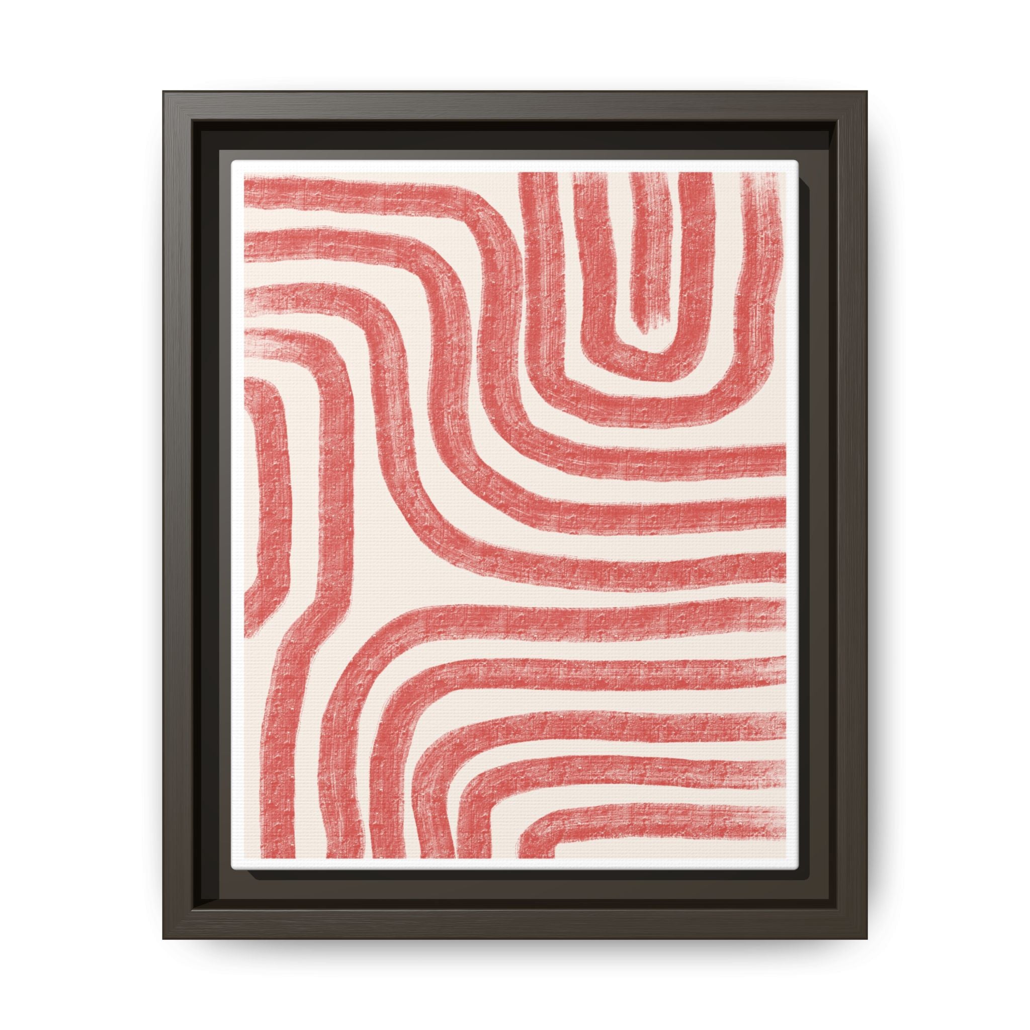 Coral Drift Pathways - Framed