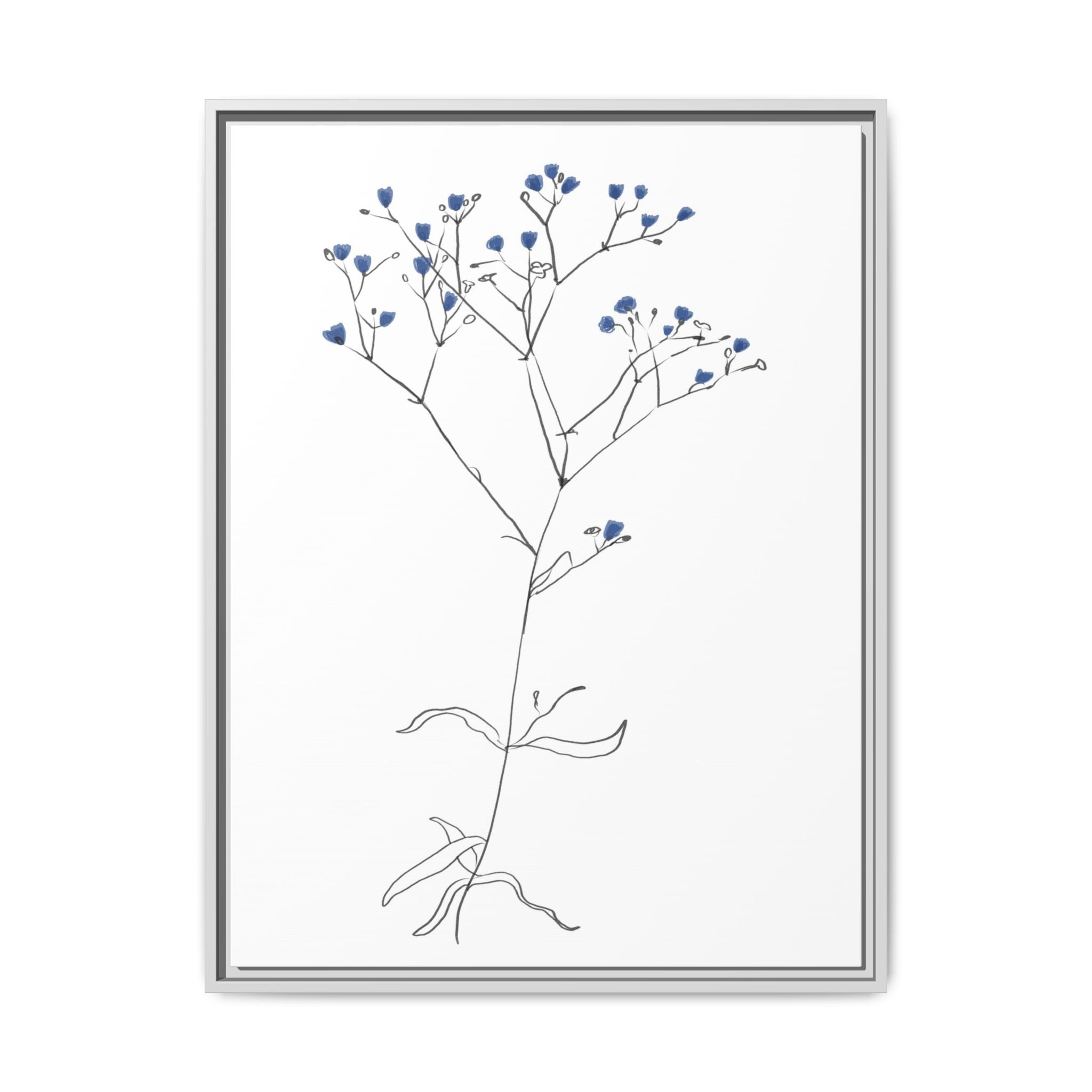 Blue Meadow Whisper - Framed