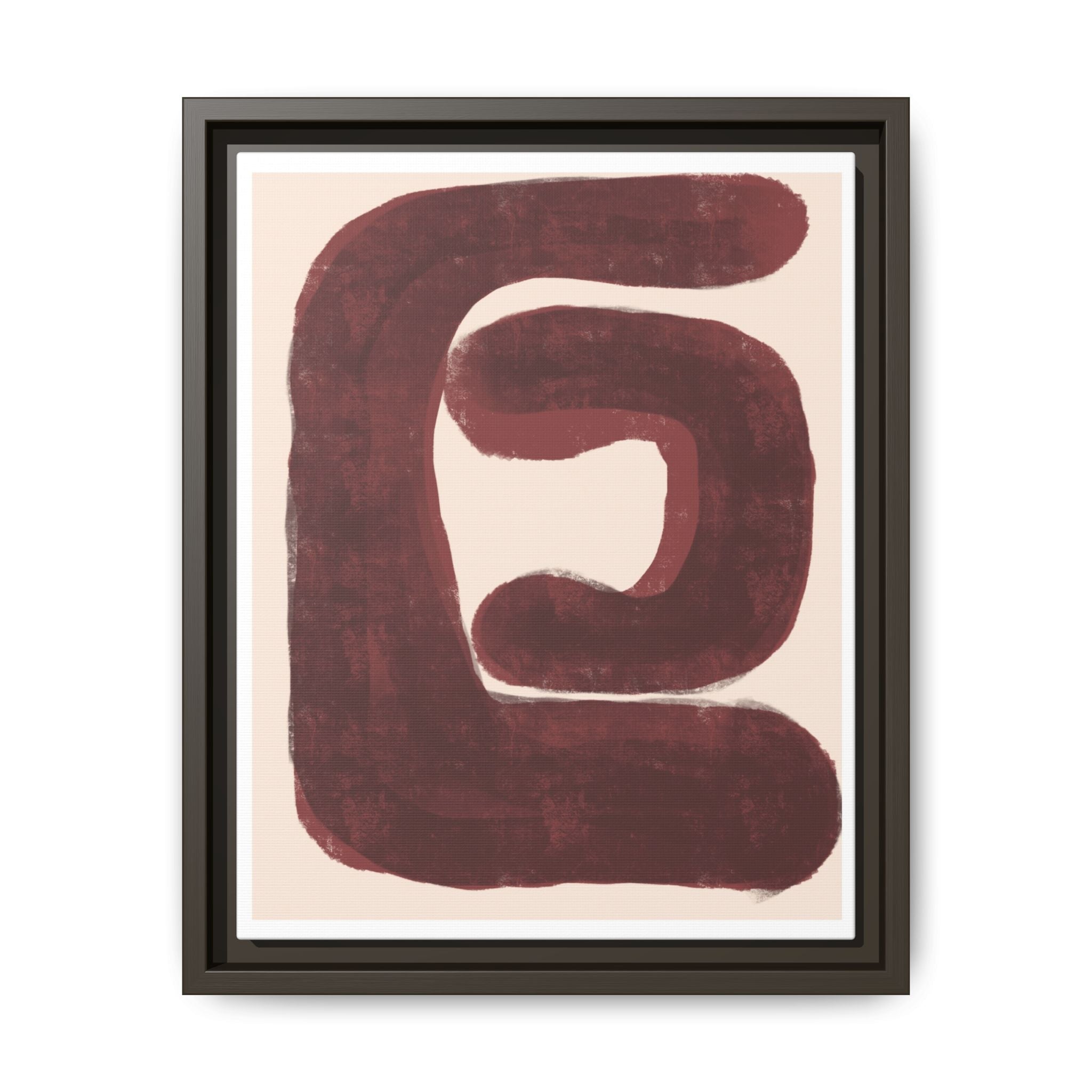 Burgundy Echo Form - Framed