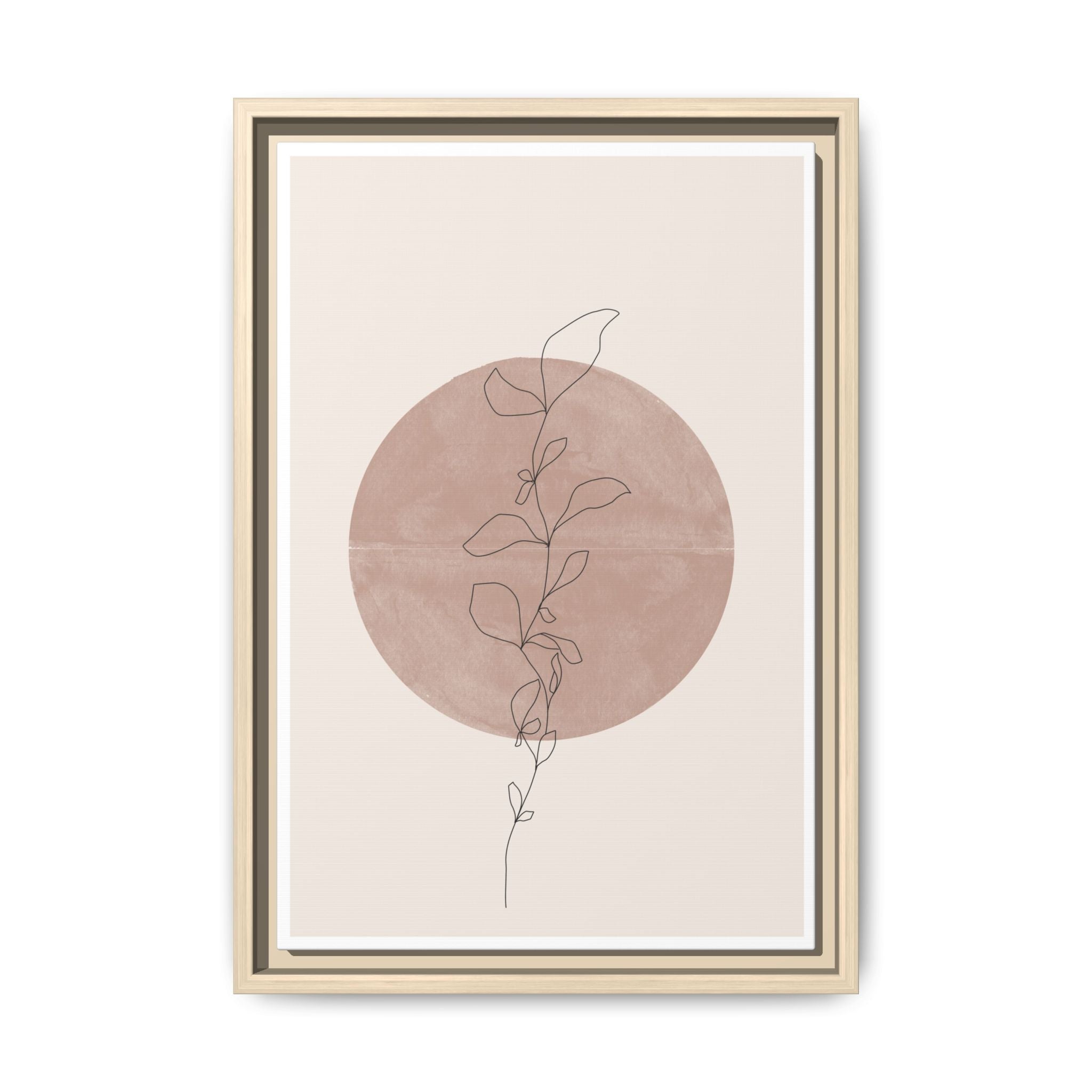 Blush Moonvine Quietude - Framed