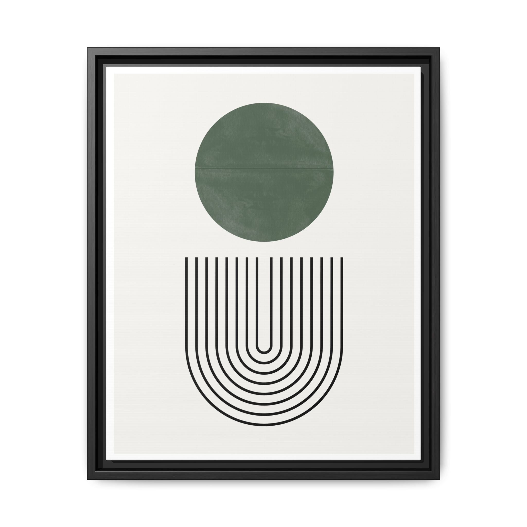Emerald Orbit Pathways - Framed