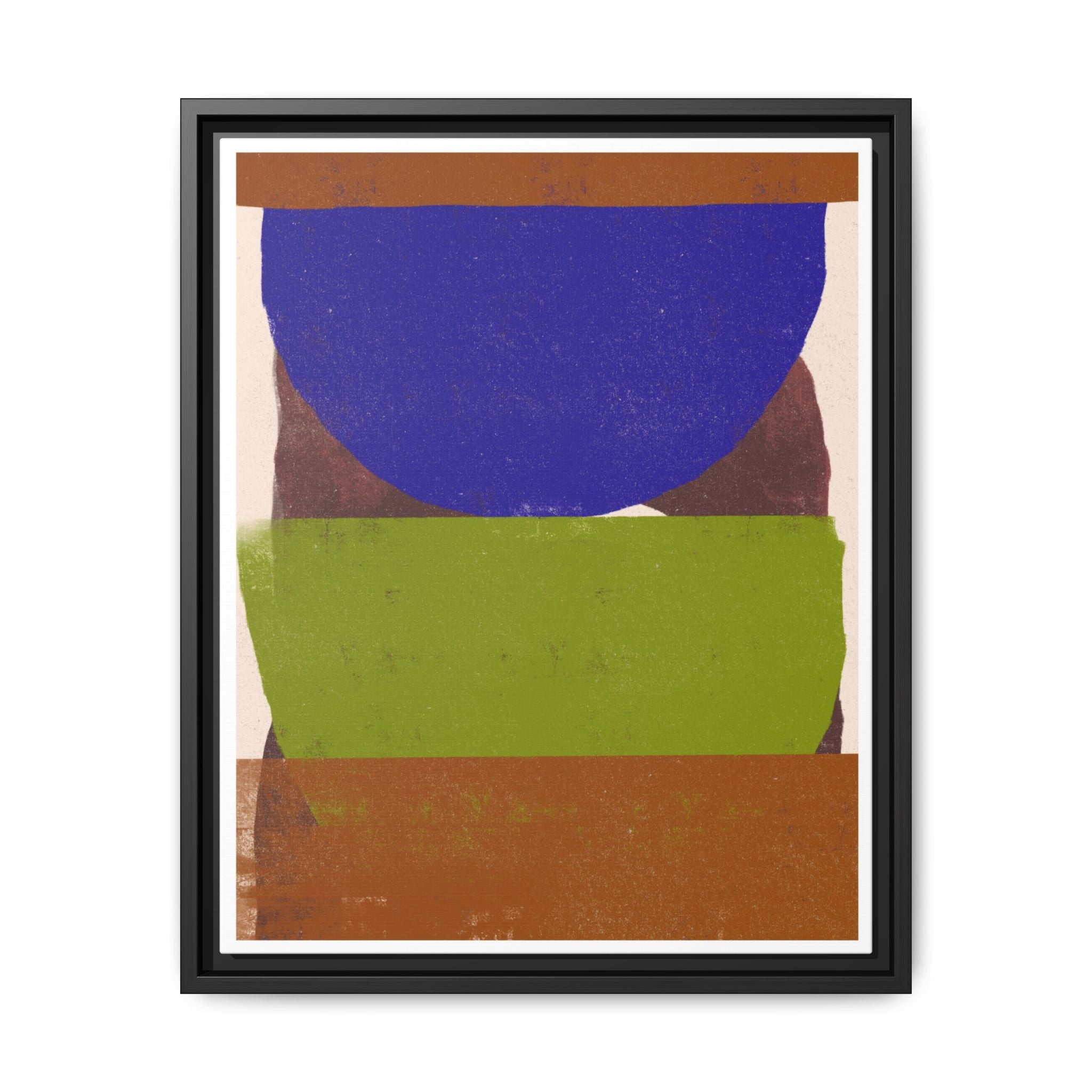 Cobalt Meadow Horizon - Framed