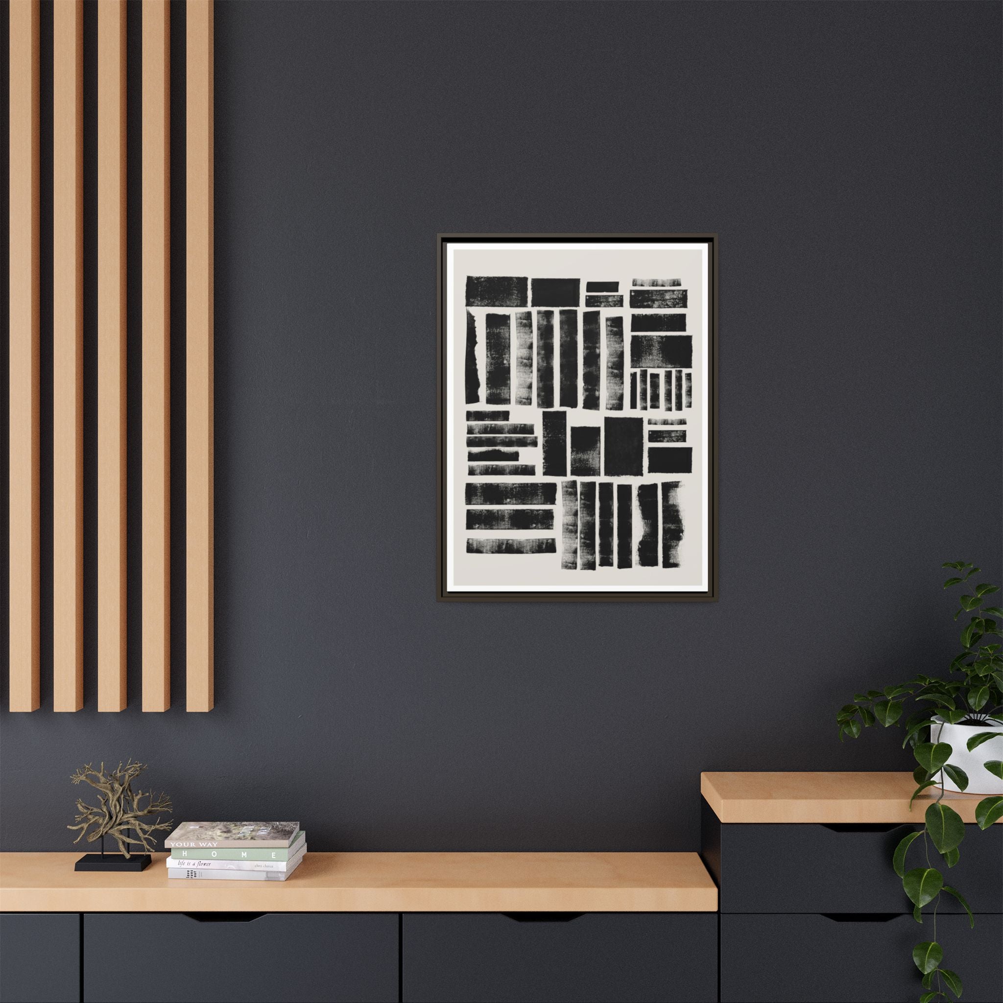 Midnight Rhythm Panels - Framed