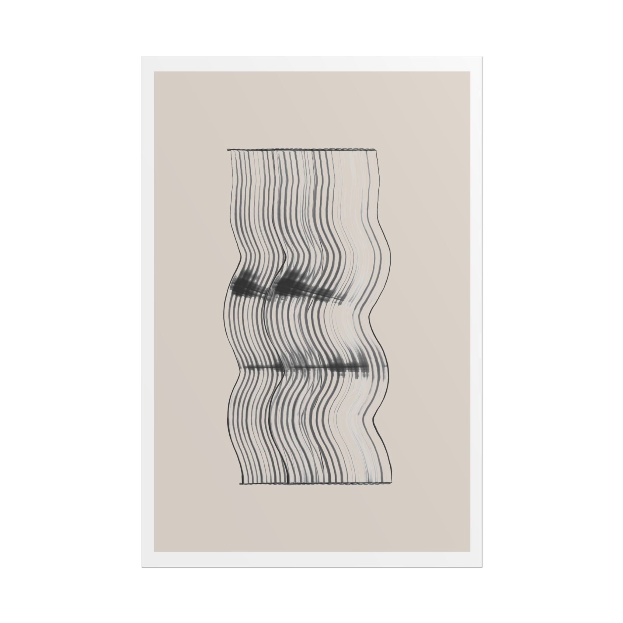 Velvet Ripple Linework Flow - Poster